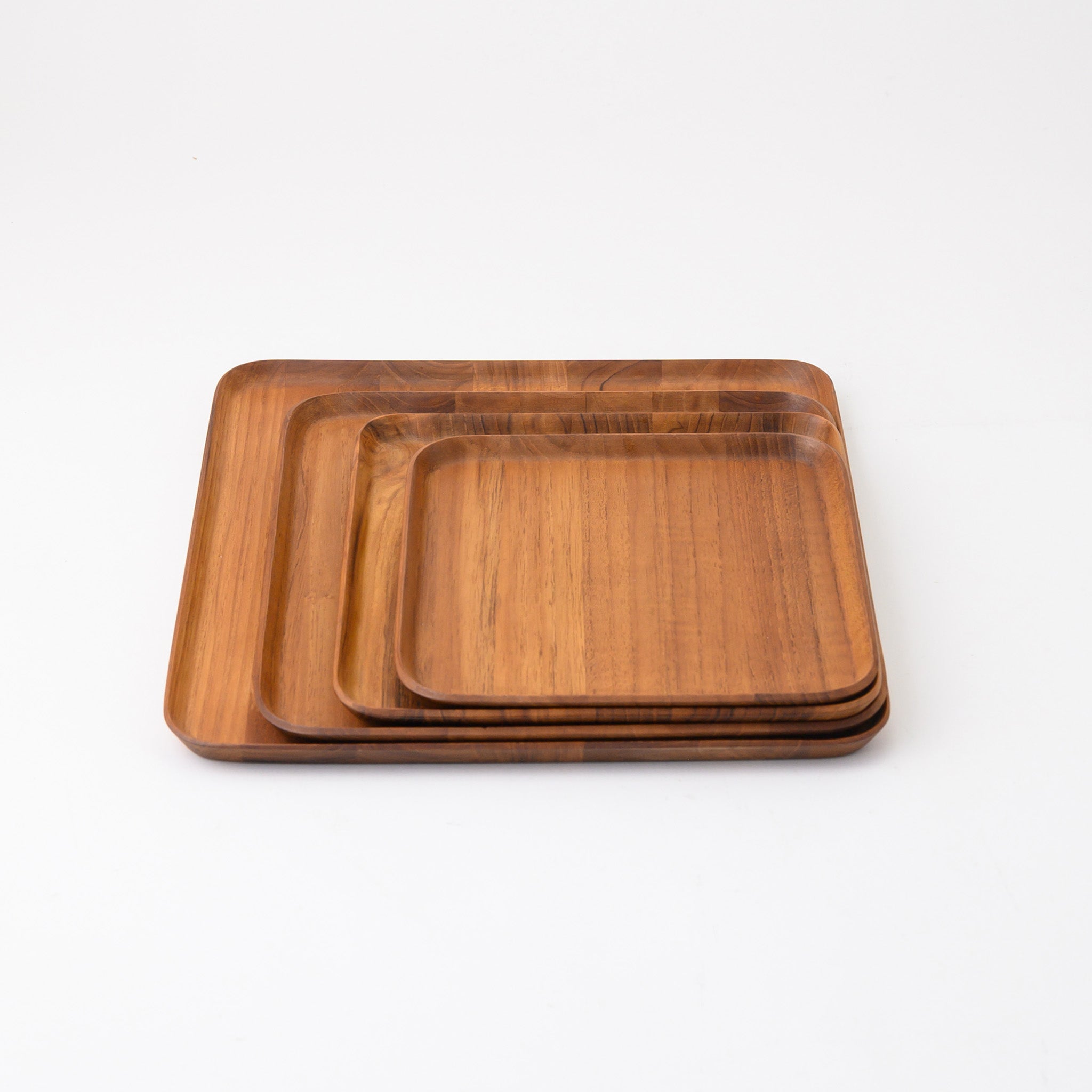 BLANCHE SQUARE TRAY 30 x 30 CM. (TEAK)