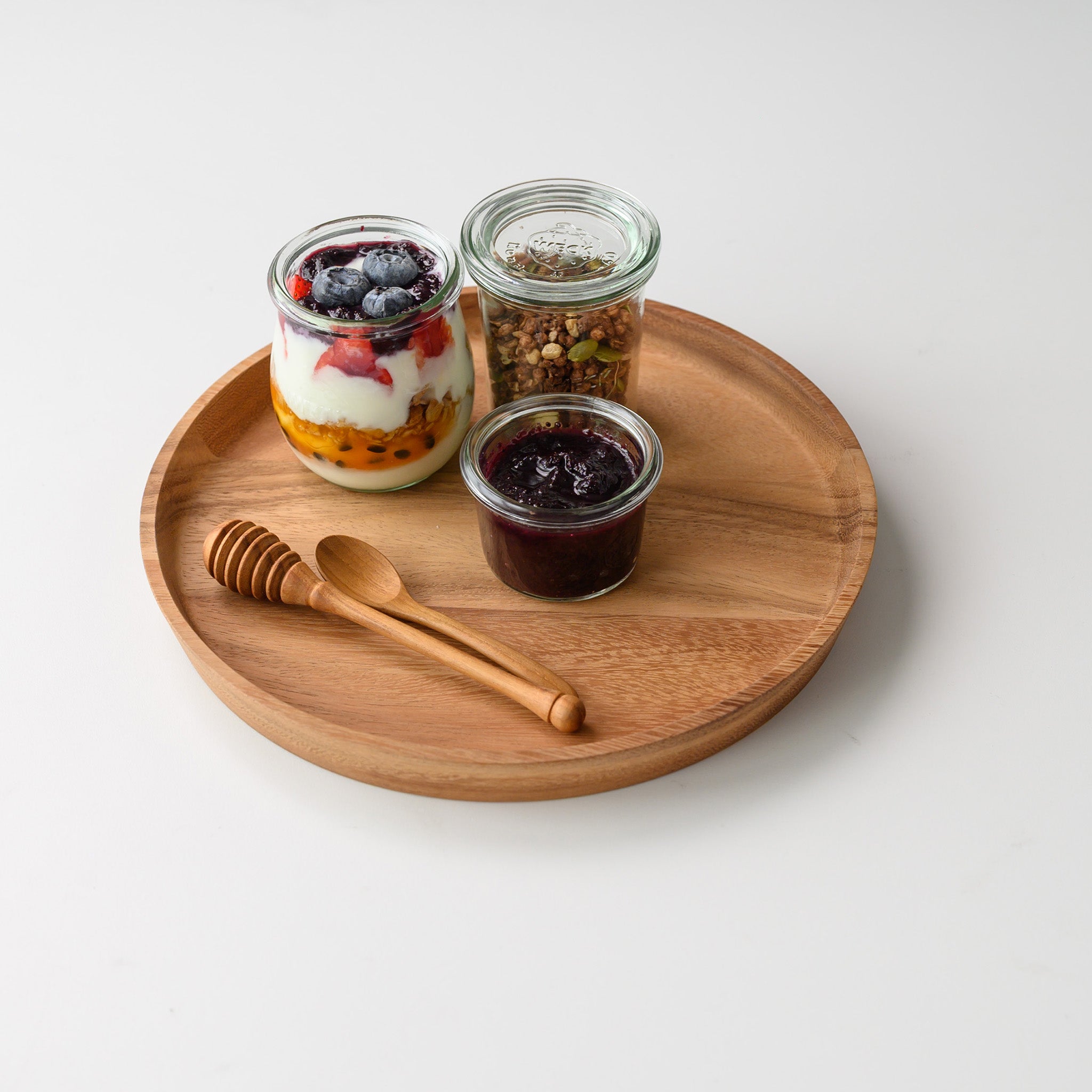 LIMPID ROUND TRAY 25 CM.