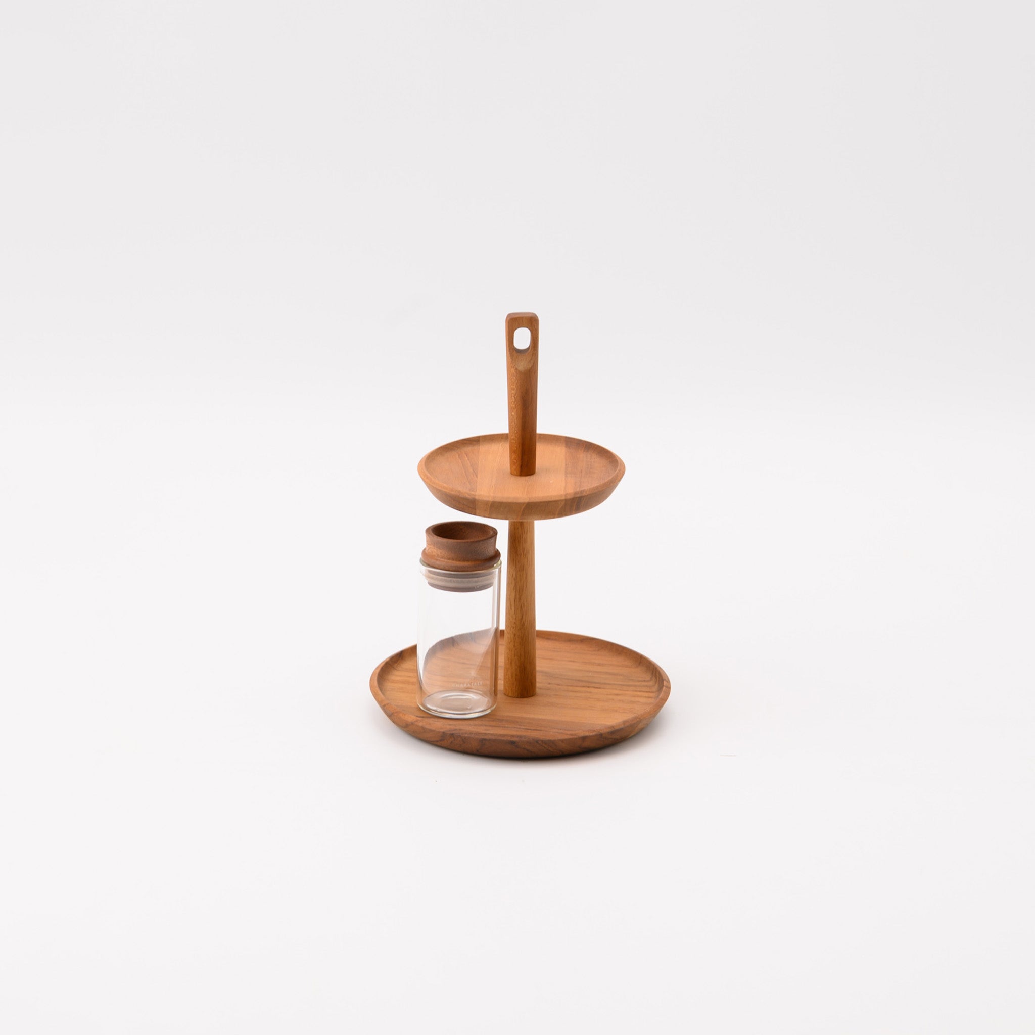 BLANCHE 2 TIERS ACCESSORIES STAND 15 (TEAK)