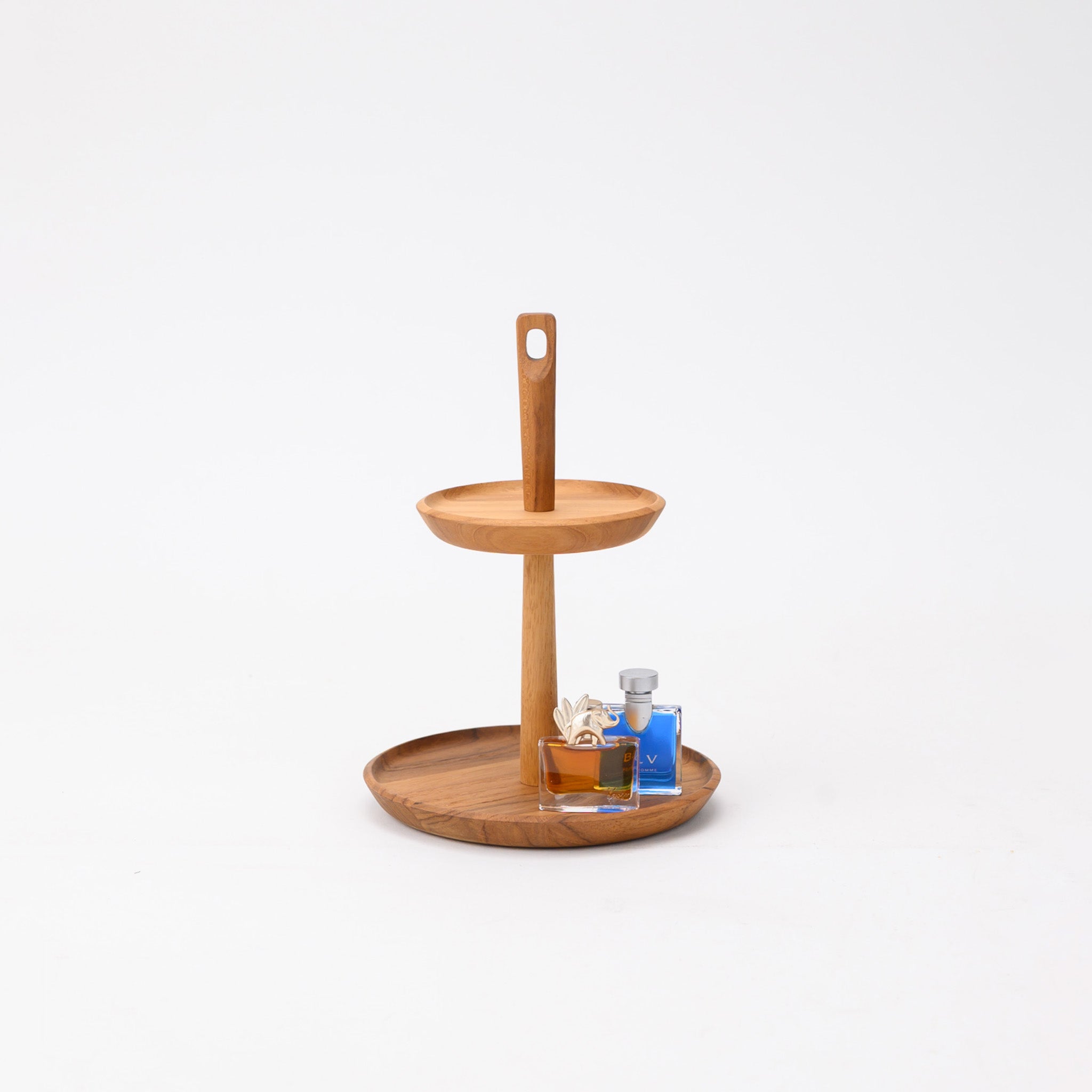 BLANCHE 2 TIERS ACCESSORIES STAND 15 (TEAK)
