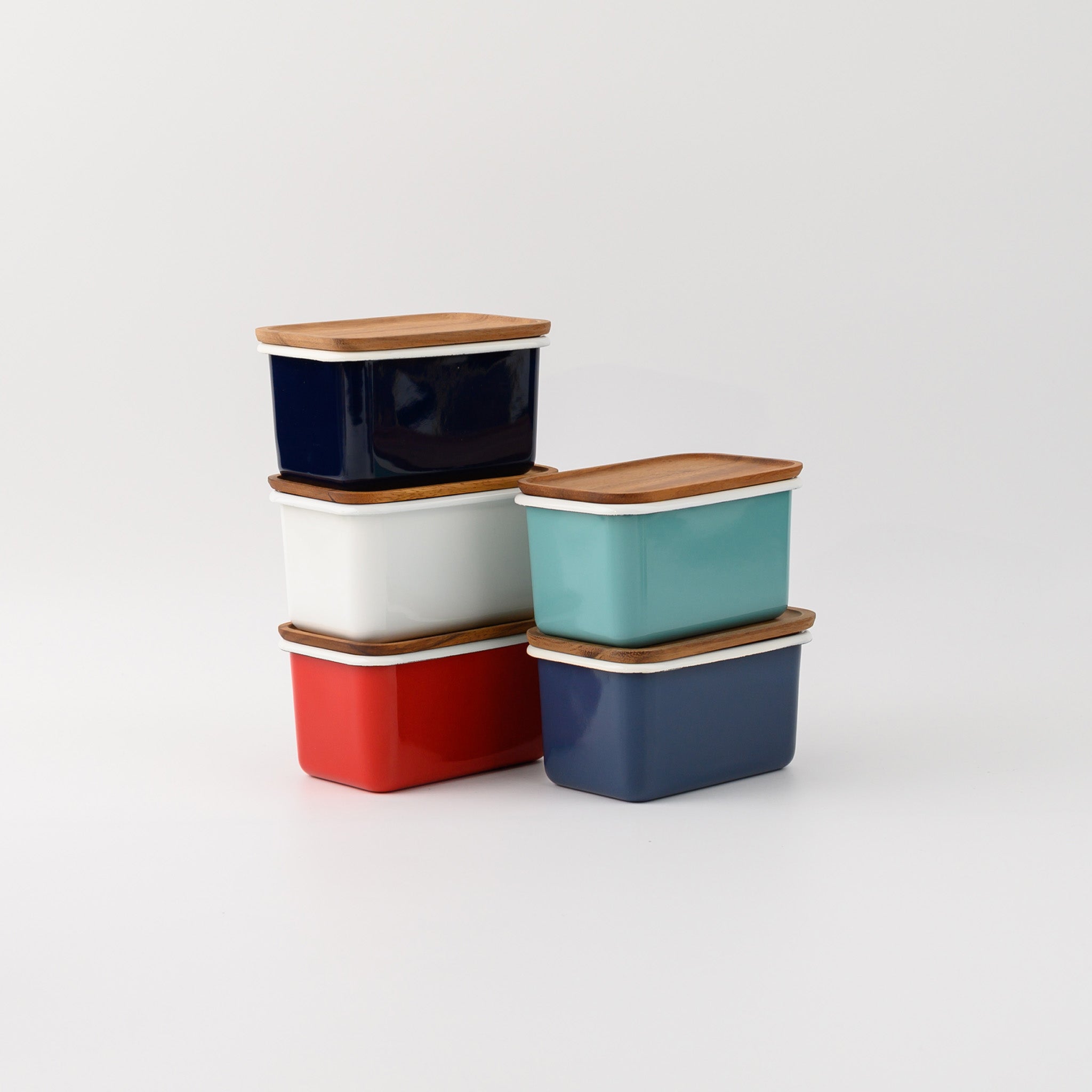 DEEP STORAGE CONTAINER S (STACKABLE) MID-BLUE