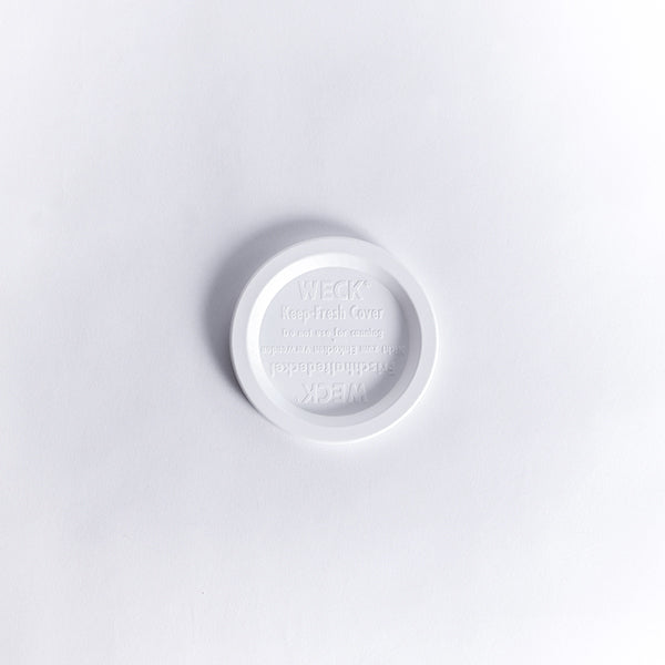 PLASTIC LIDS WHITE FOR WECK (M) 2 PCS./BAG