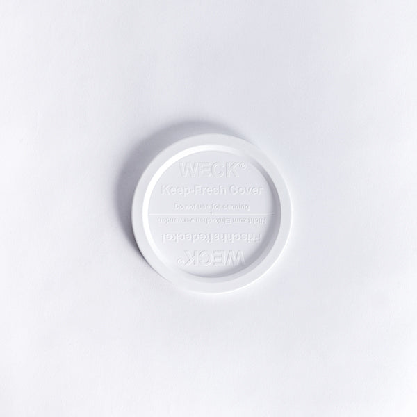 PLASTIC LIDS WHITE FOR WECK (L) 2 PCS./BAG