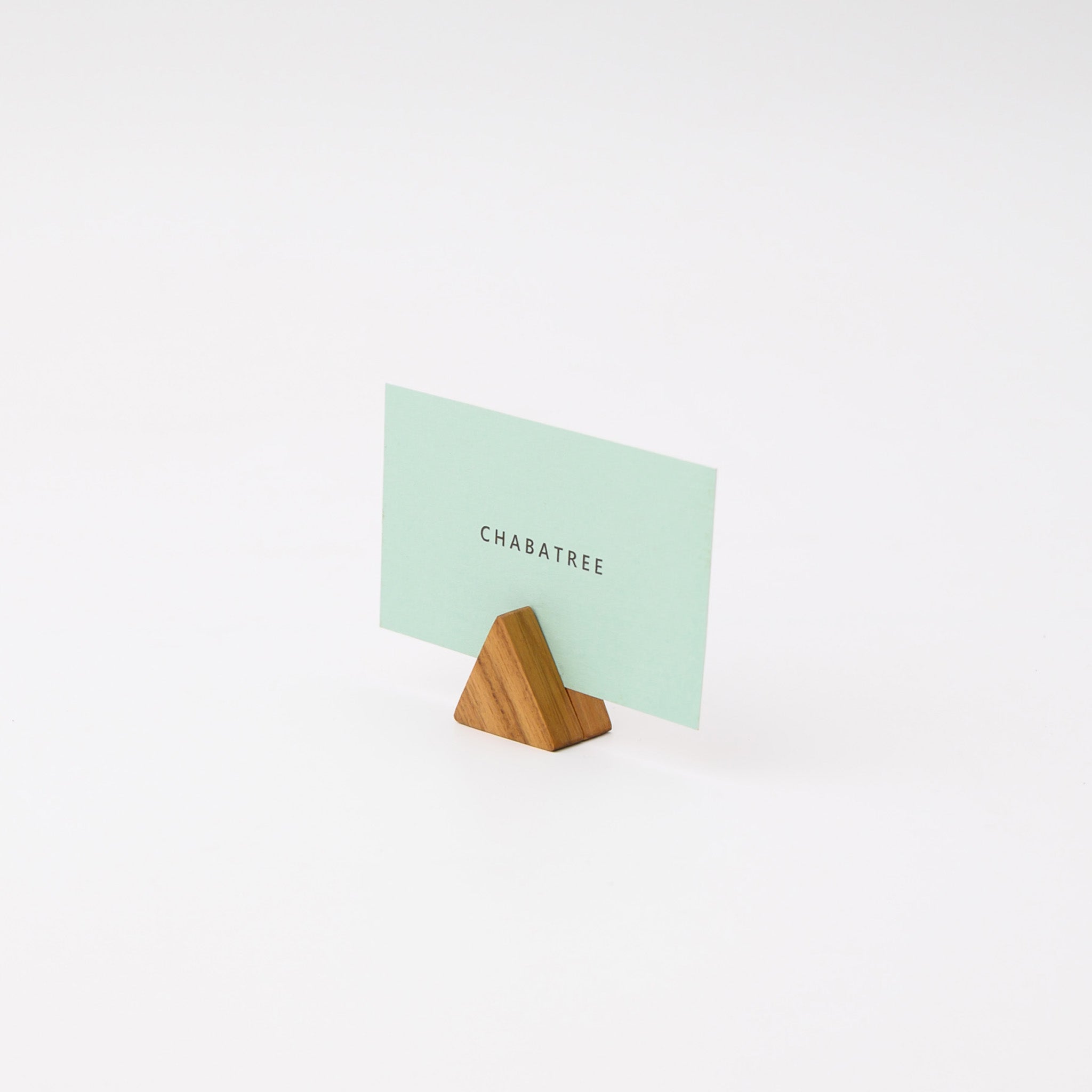 MOKU HUG CARD HOLDER TRIANGLE 3 (TEAK)