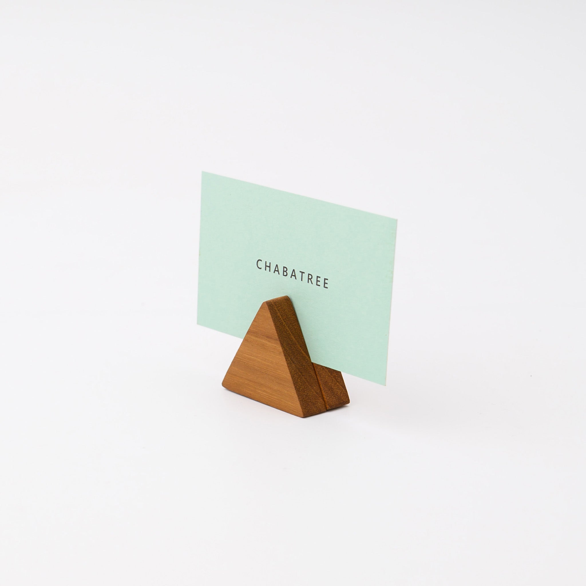 MOKU HUG CARD HOLDER TRIANGLE 4 (TEAK)
