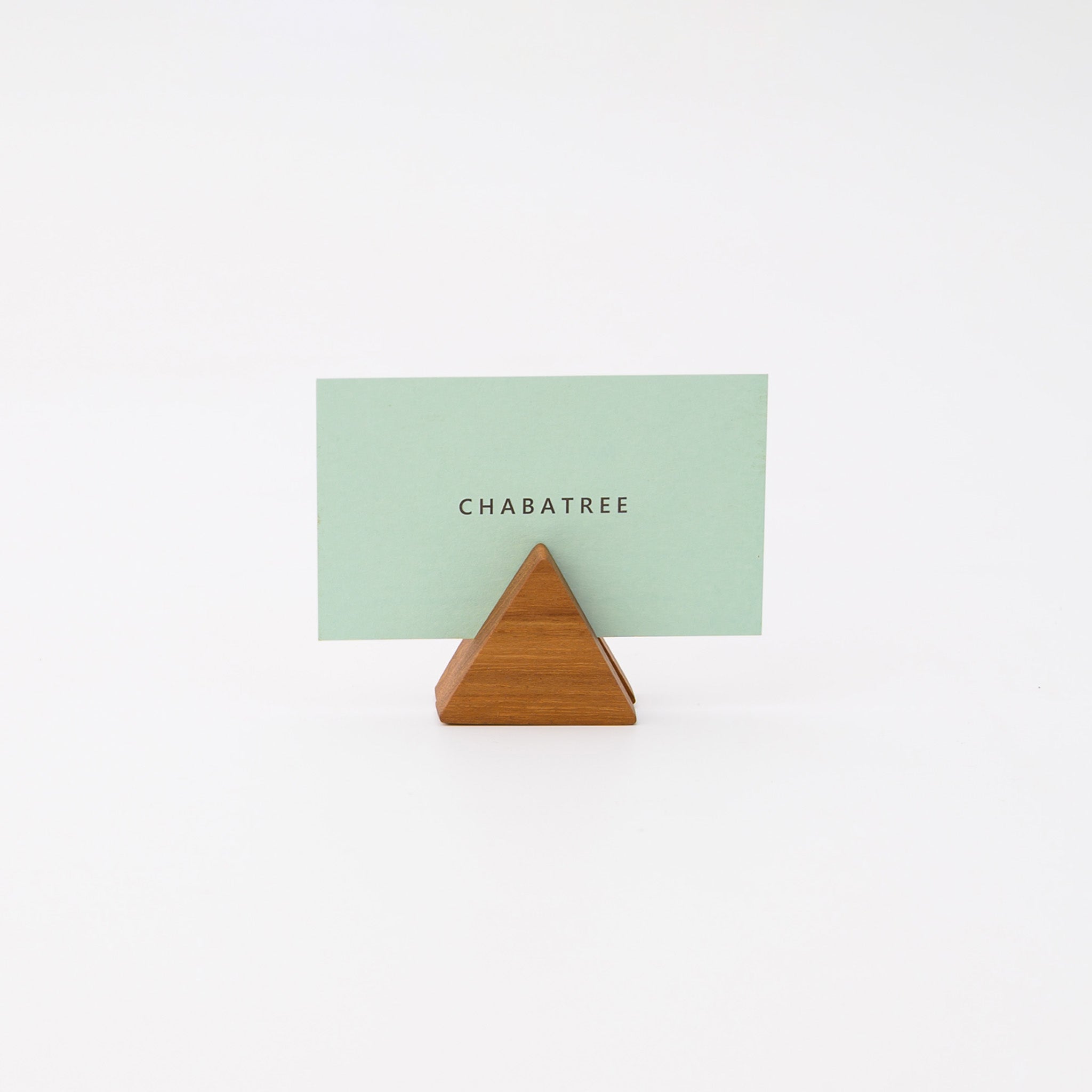 MOKU HUG CARD HOLDER TRIANGLE 4 (TEAK)