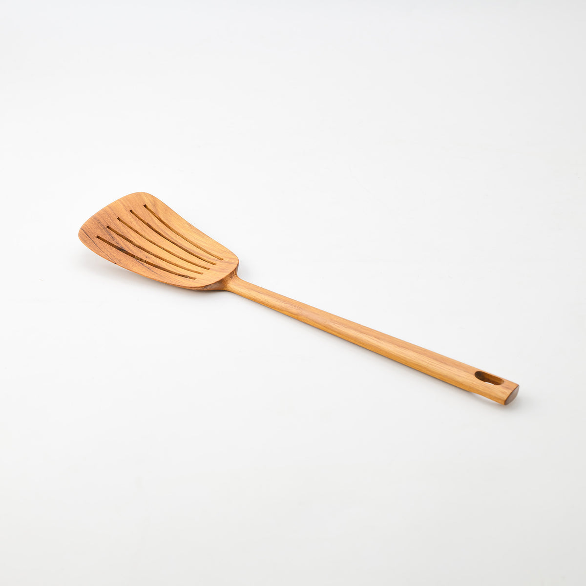 LIMPID SPATULA WITH SLOTS (TEAK)