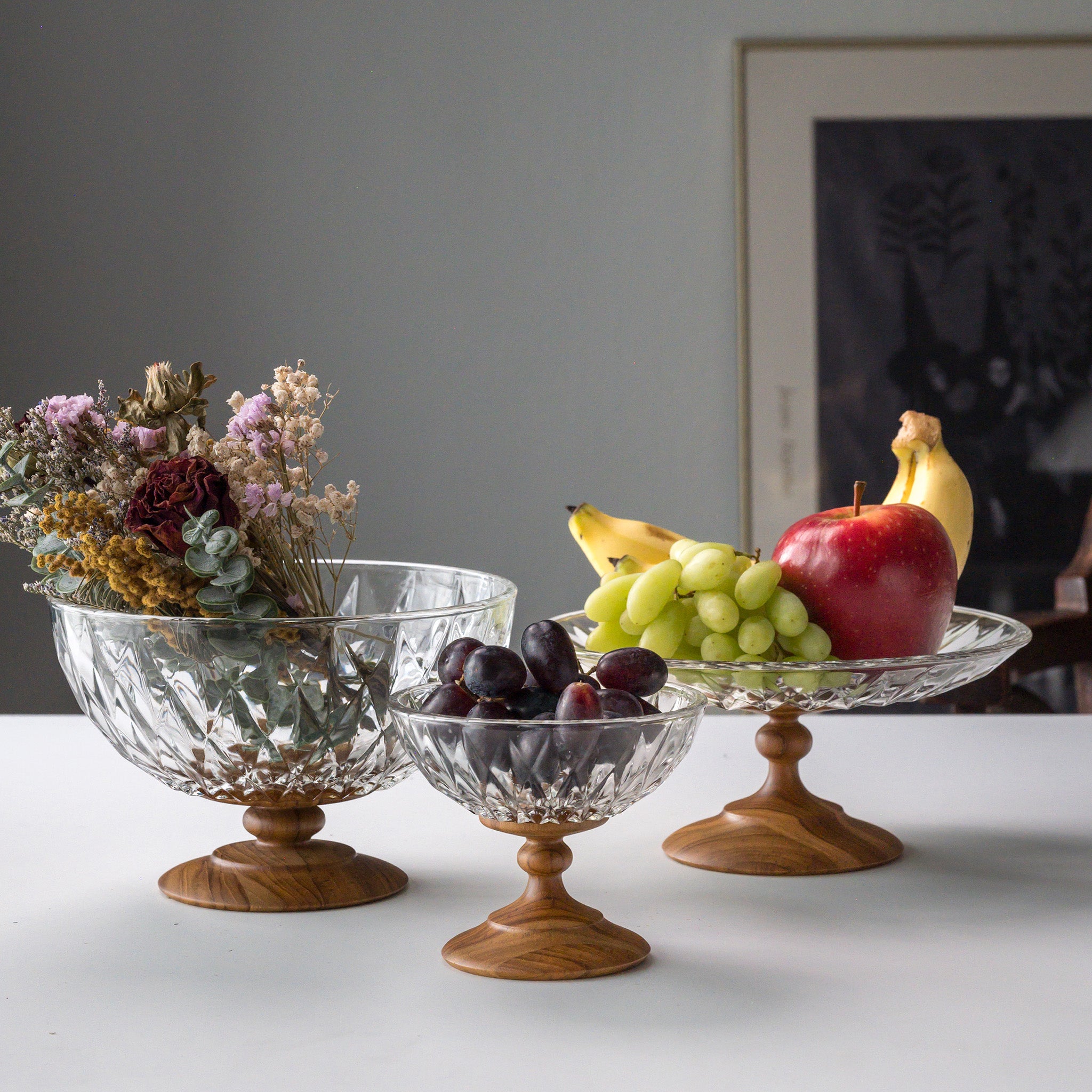 VIENNA BLOOM DESSERT STAND 22.5 x 10.2 CM