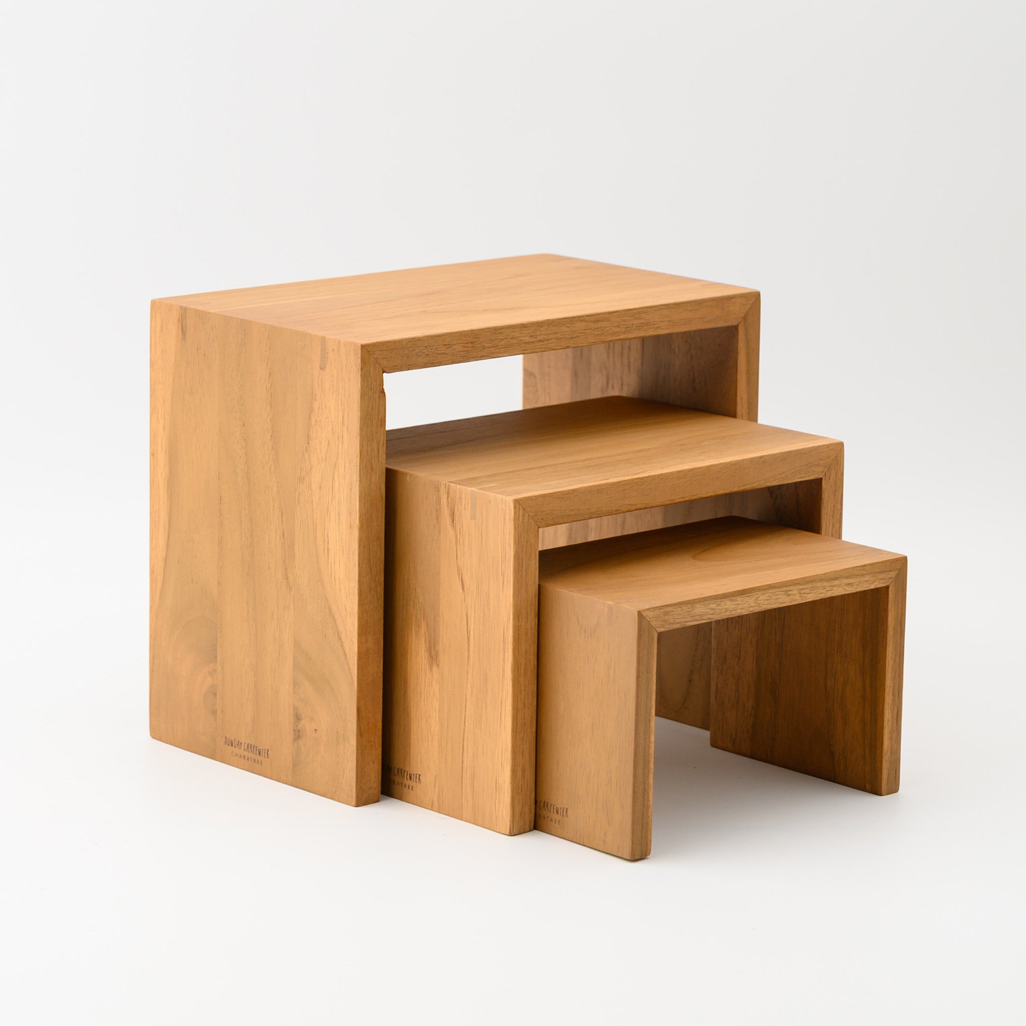 WOODEN DISPLAY STEP 25-21 CM. (TEAK)