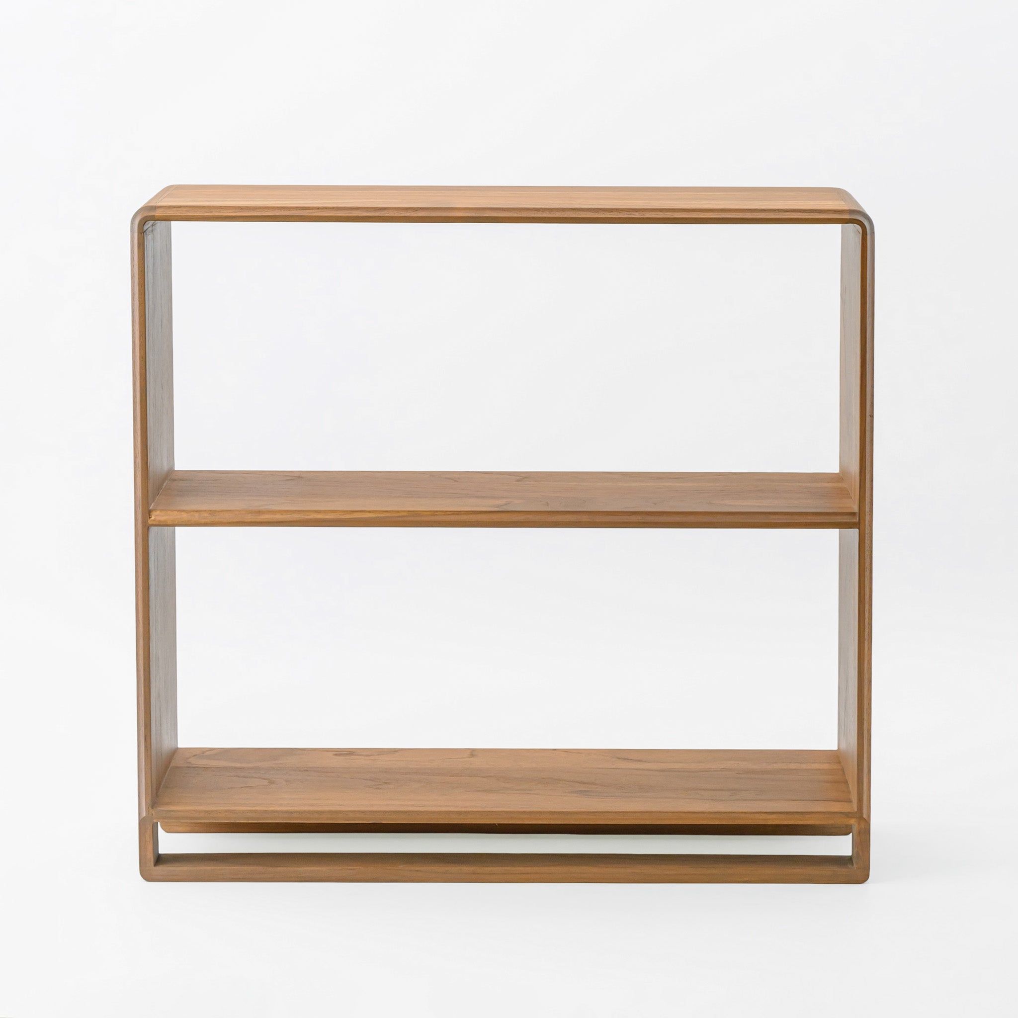 2 TIER DISPLAY SHELF (TEAK)
