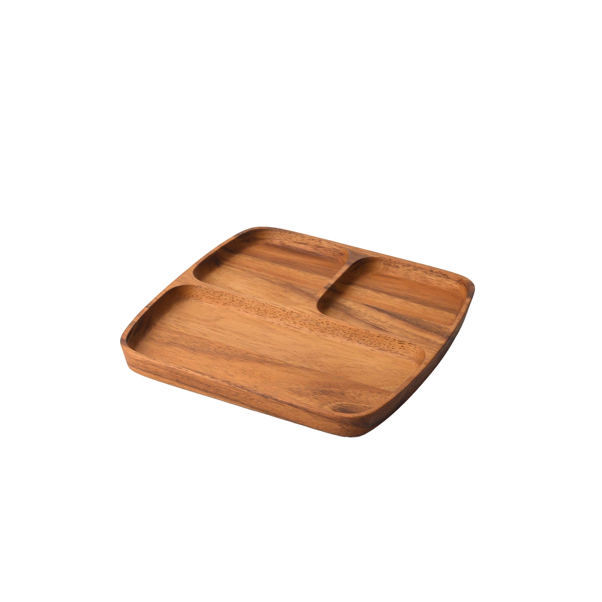 LIMPID HOLE TRAY SQUARE (ACACIA)