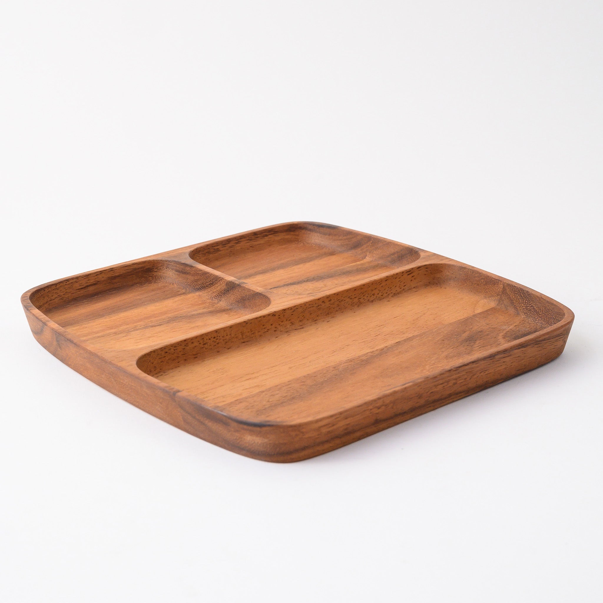 LIMPID HOLE TRAY SQUARE (ACACIA)