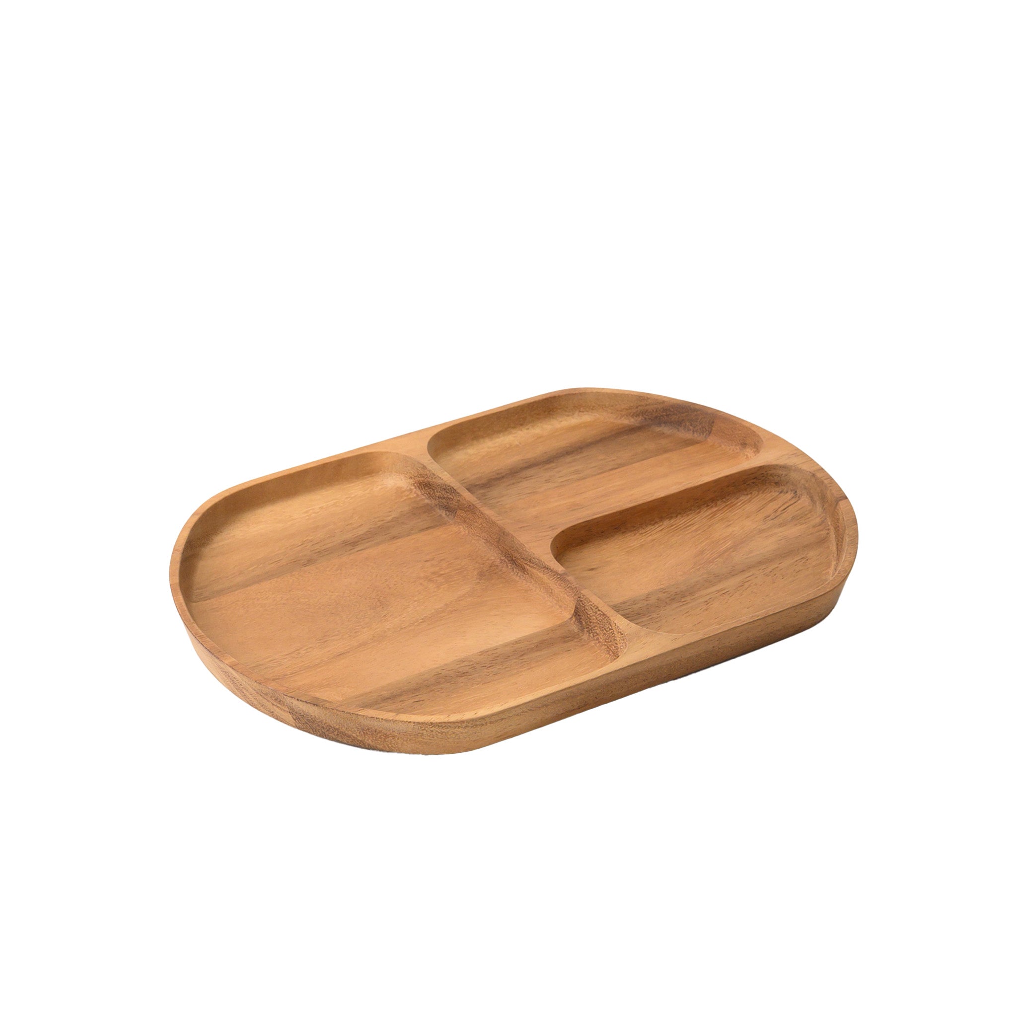 LIMPID HOLE TRAY OVAL (ACACIA)