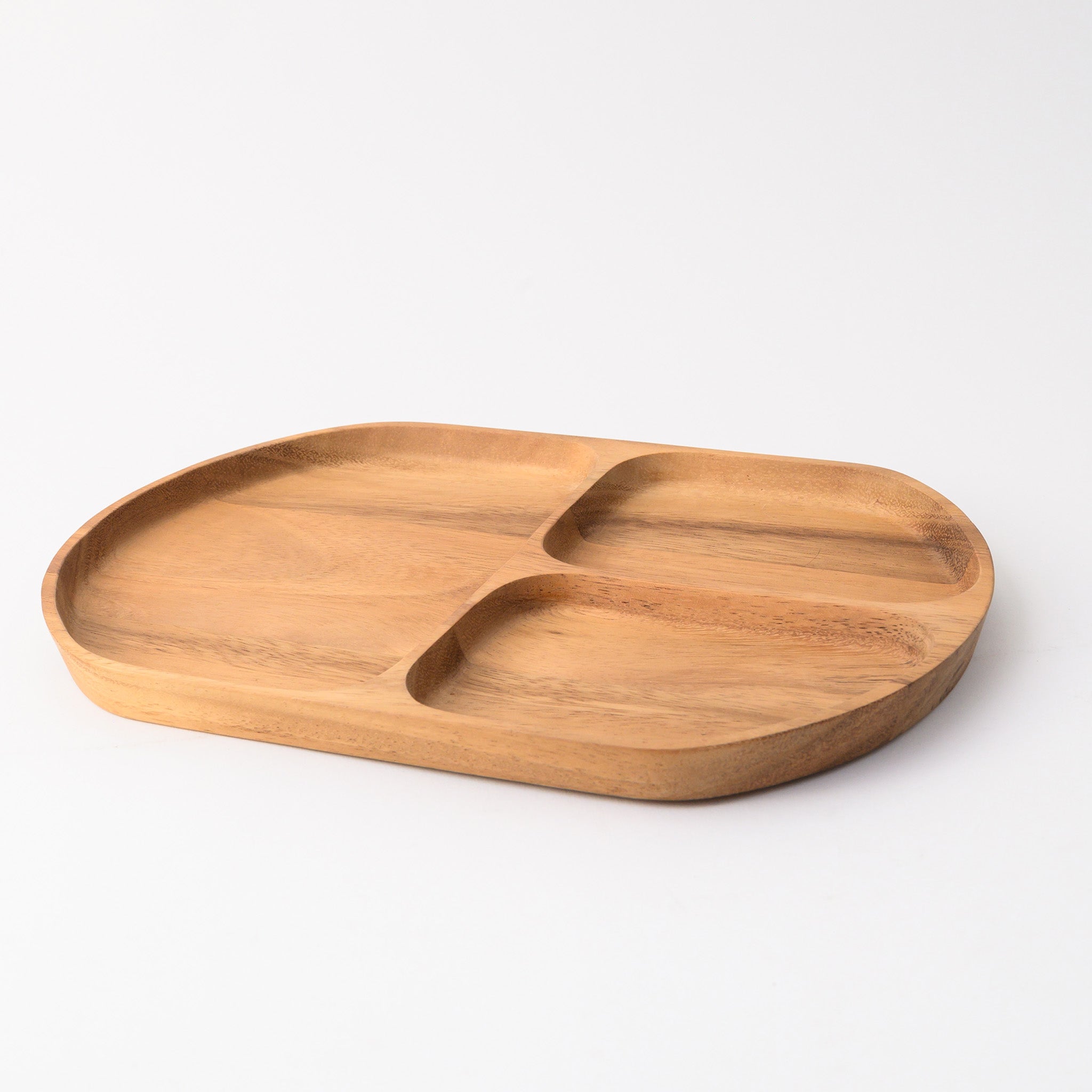 LIMPID HOLE TRAY OVAL (ACACIA)