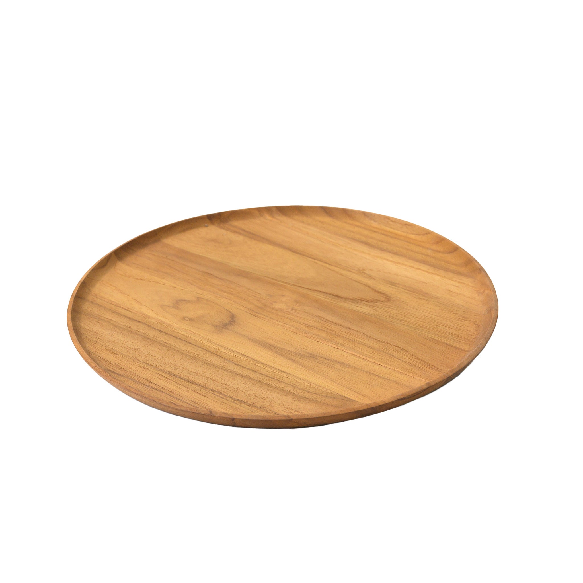 BLANCHE ROUND TRAY 33 CM. (TEAK)