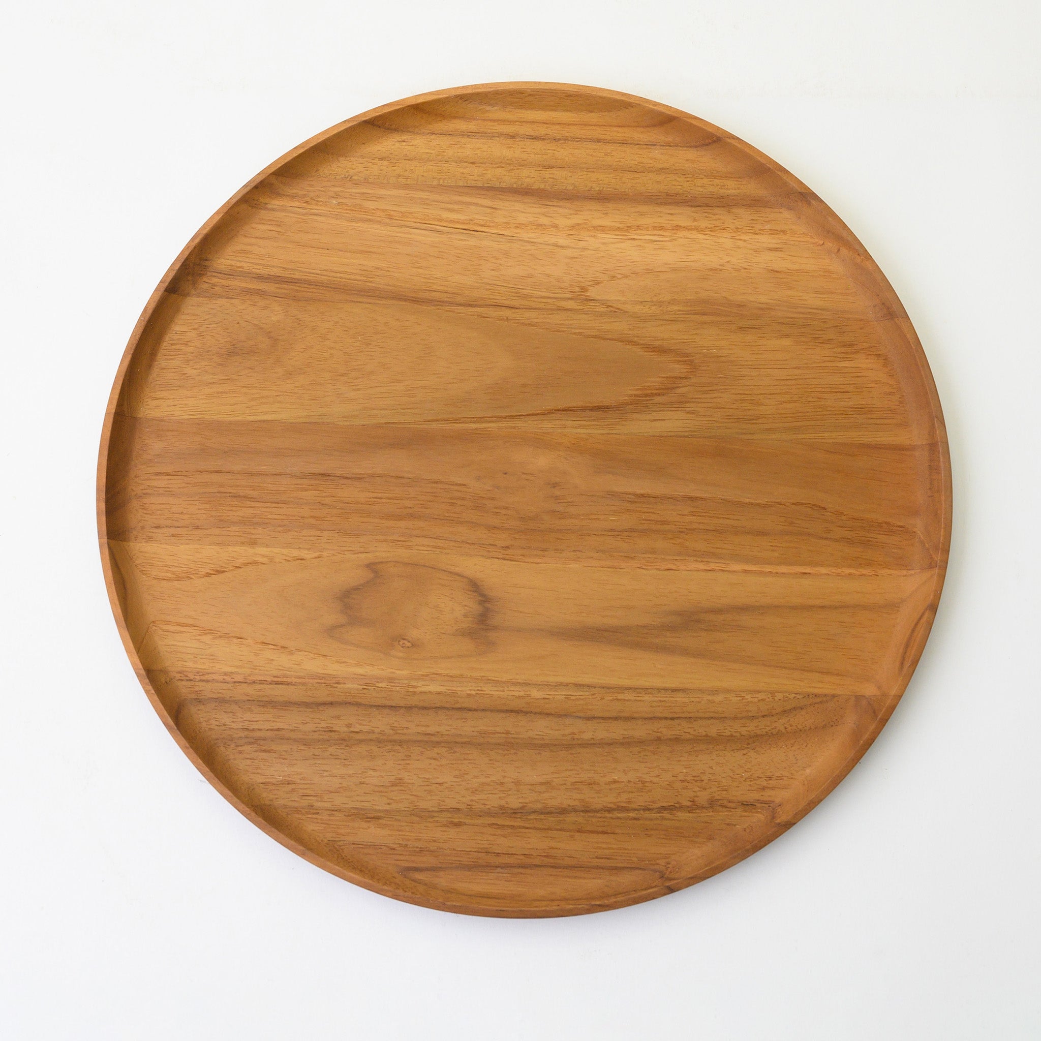 BLANCHE ROUND TRAY 33 CM. (TEAK)