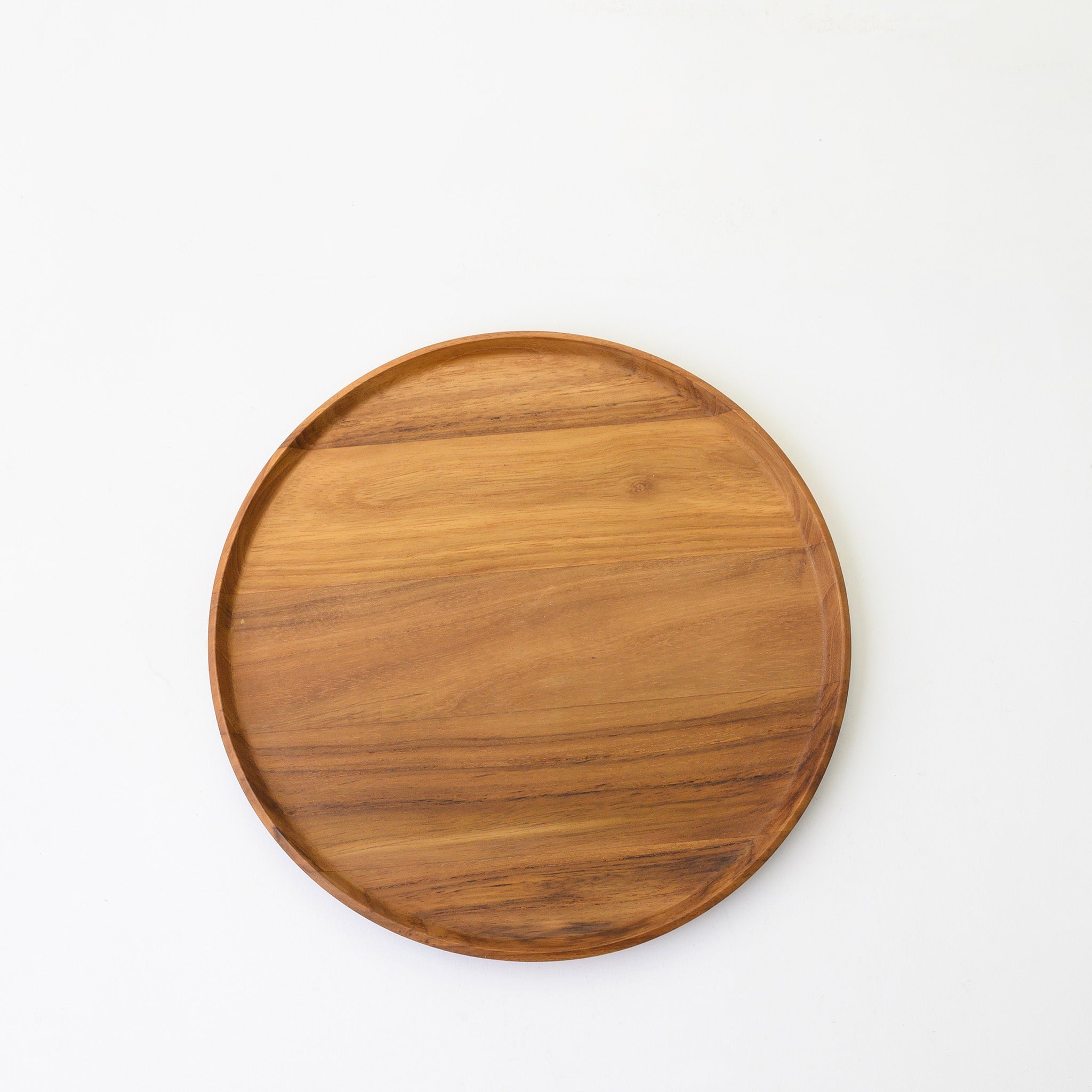 BLANCHE ROUND TRAY 23 CM. (TEAK)