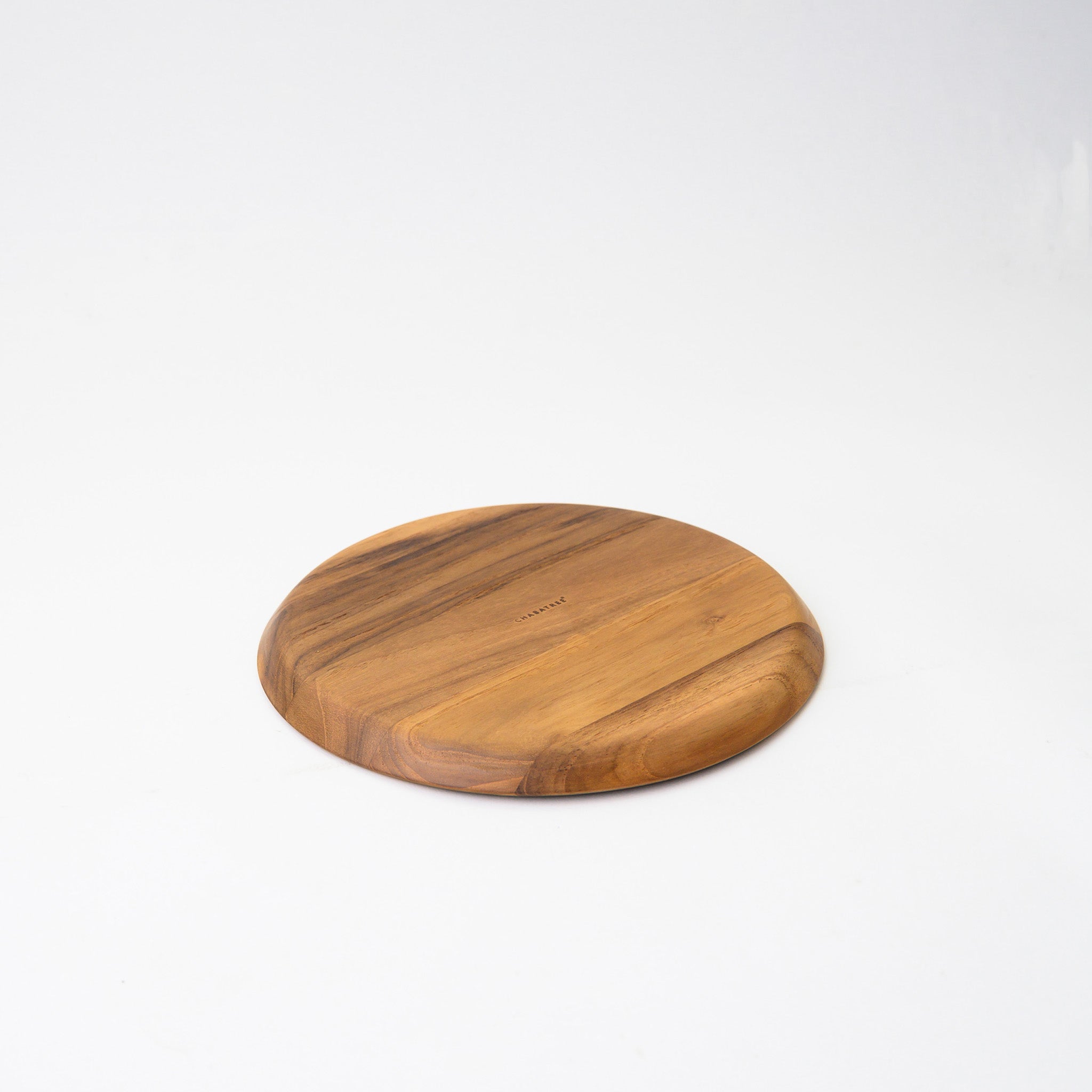 BLANCHE ROUND TRAY 23 CM. (TEAK)
