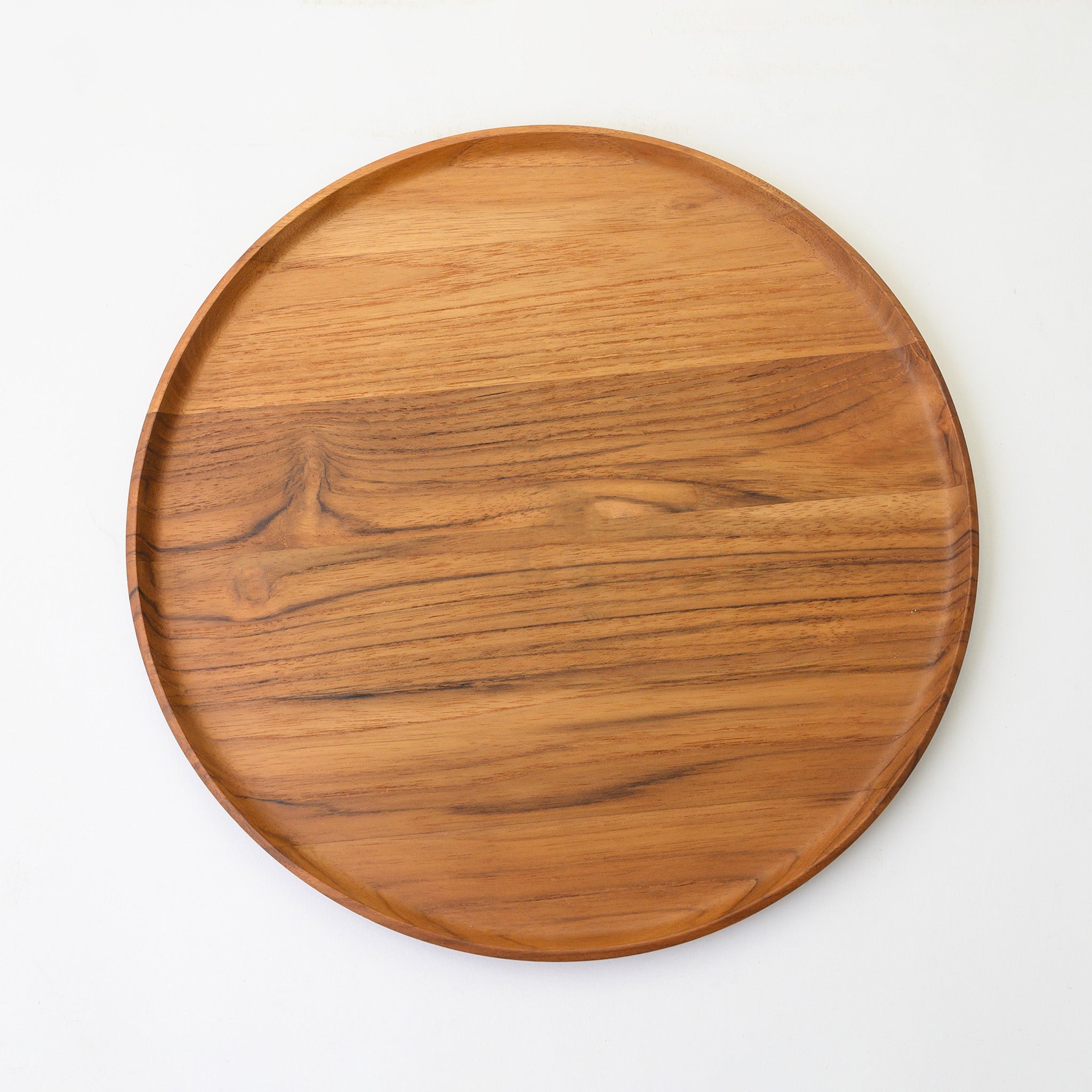 BLANCHE ROUND TRAY 30 CM. (TEAK)