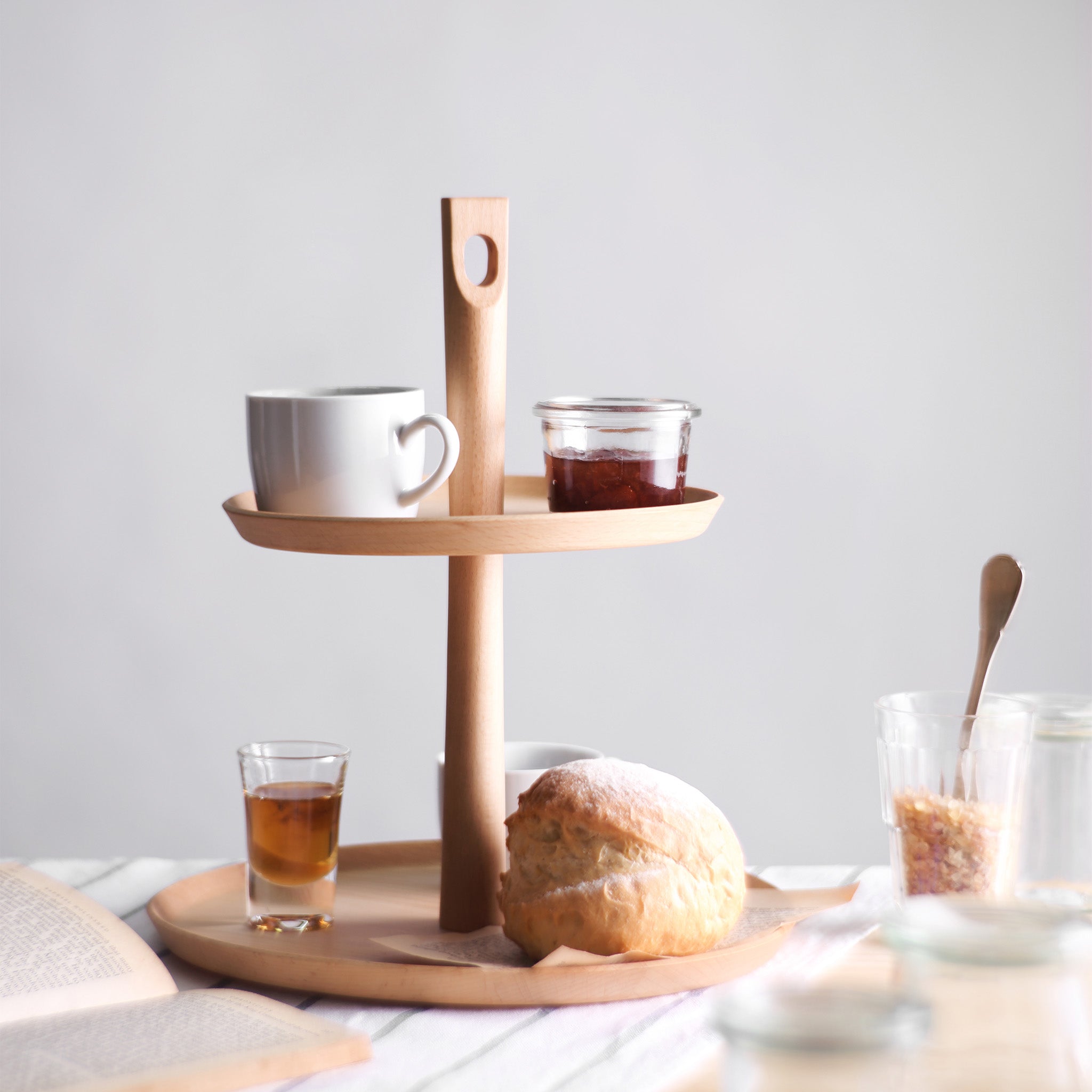 BLANCHE 2 TIERS CAKE STAND SMALL