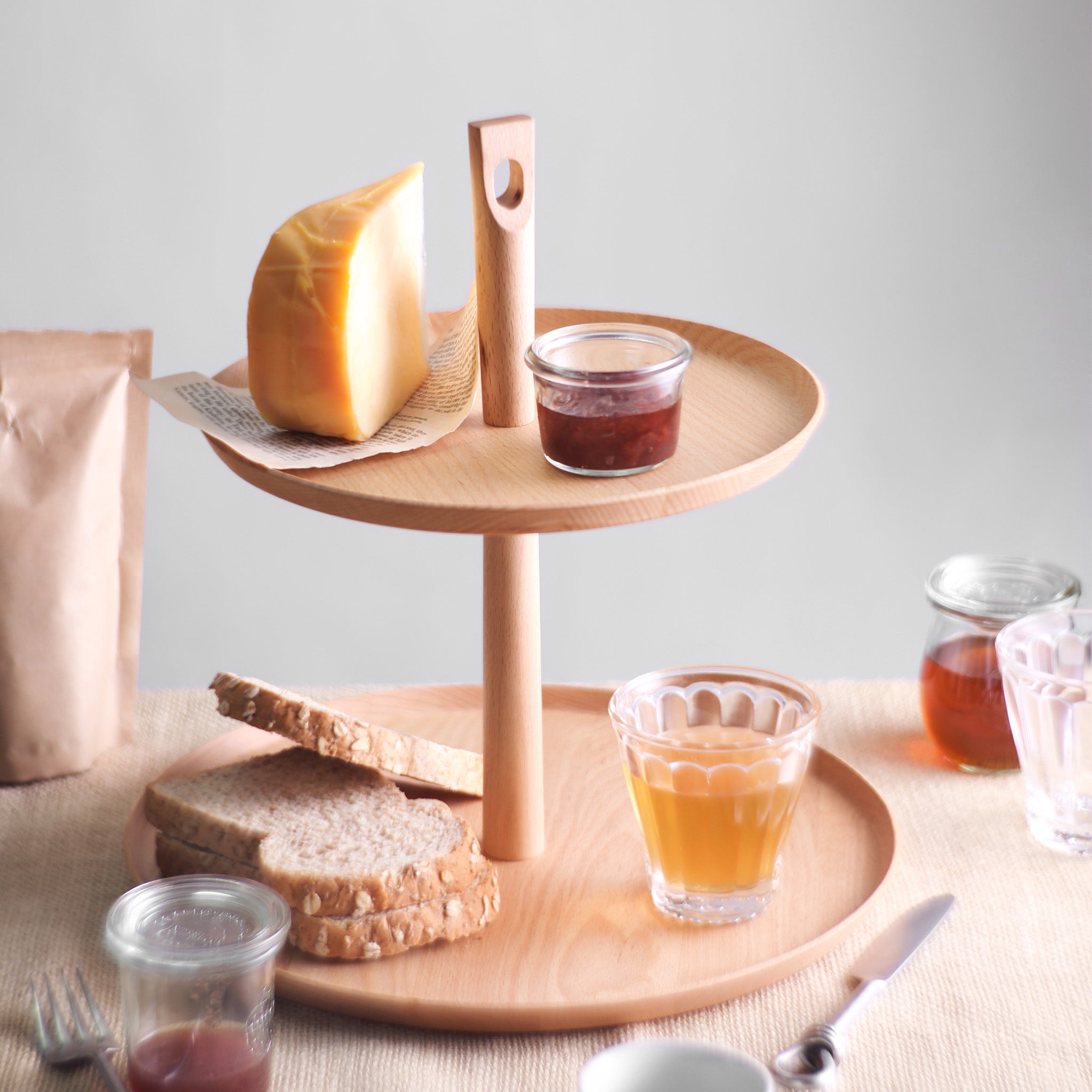BLANCHE 2 TIERS CAKE STAND LARGE