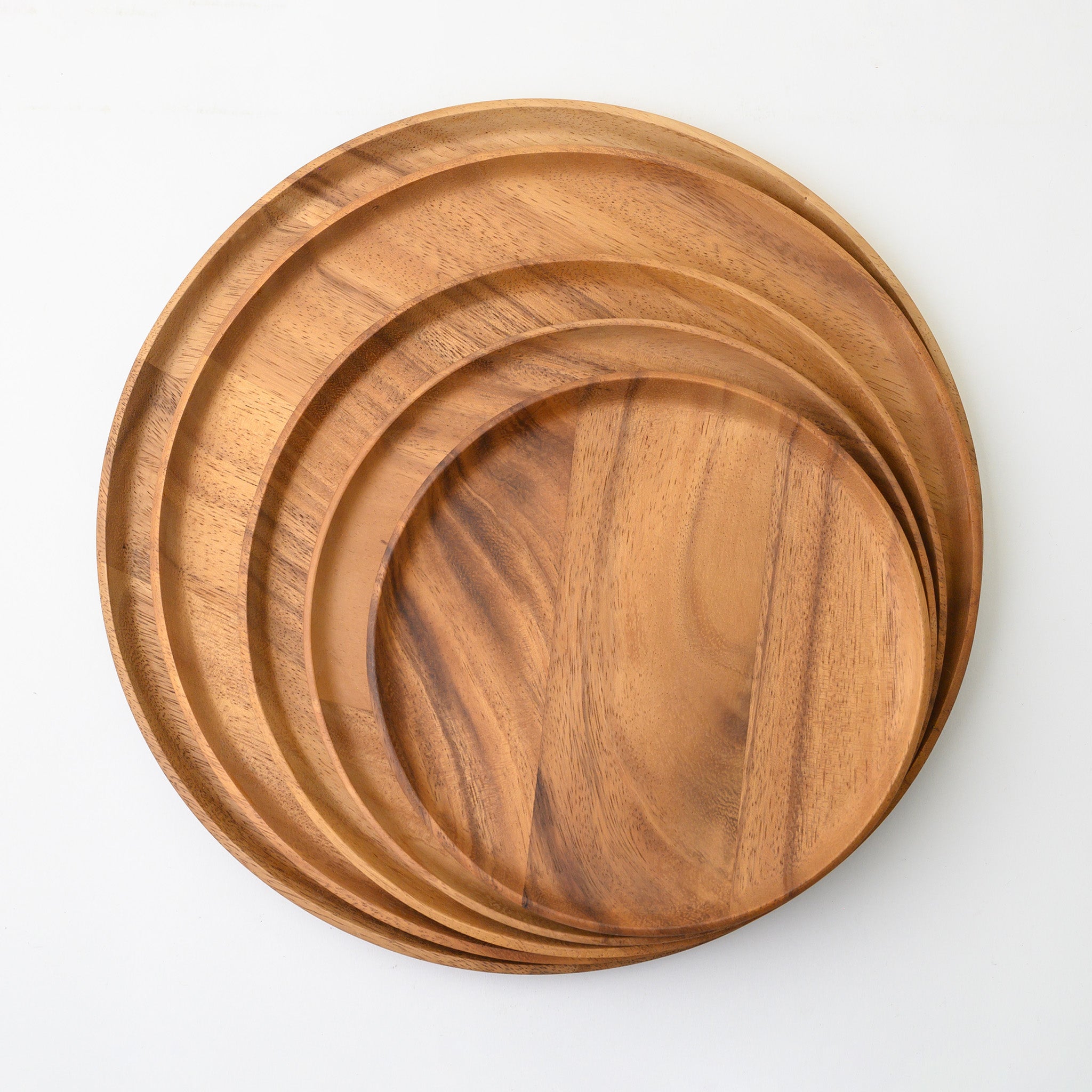 BLANCHE ROUND TRAY 30 CM. (ACACIA)
