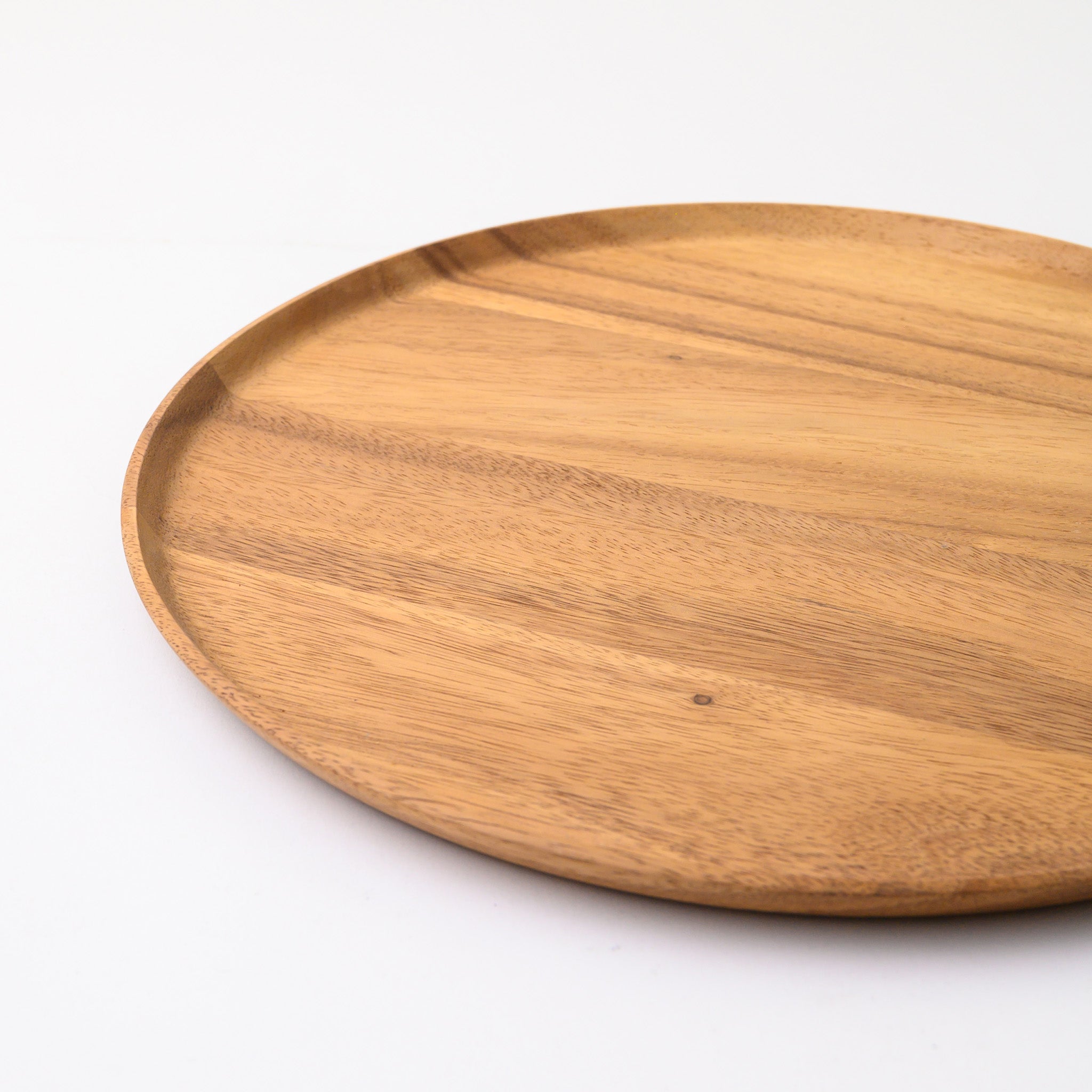 BLANCHE ROUND TRAY 33 CM. (ACACIA)