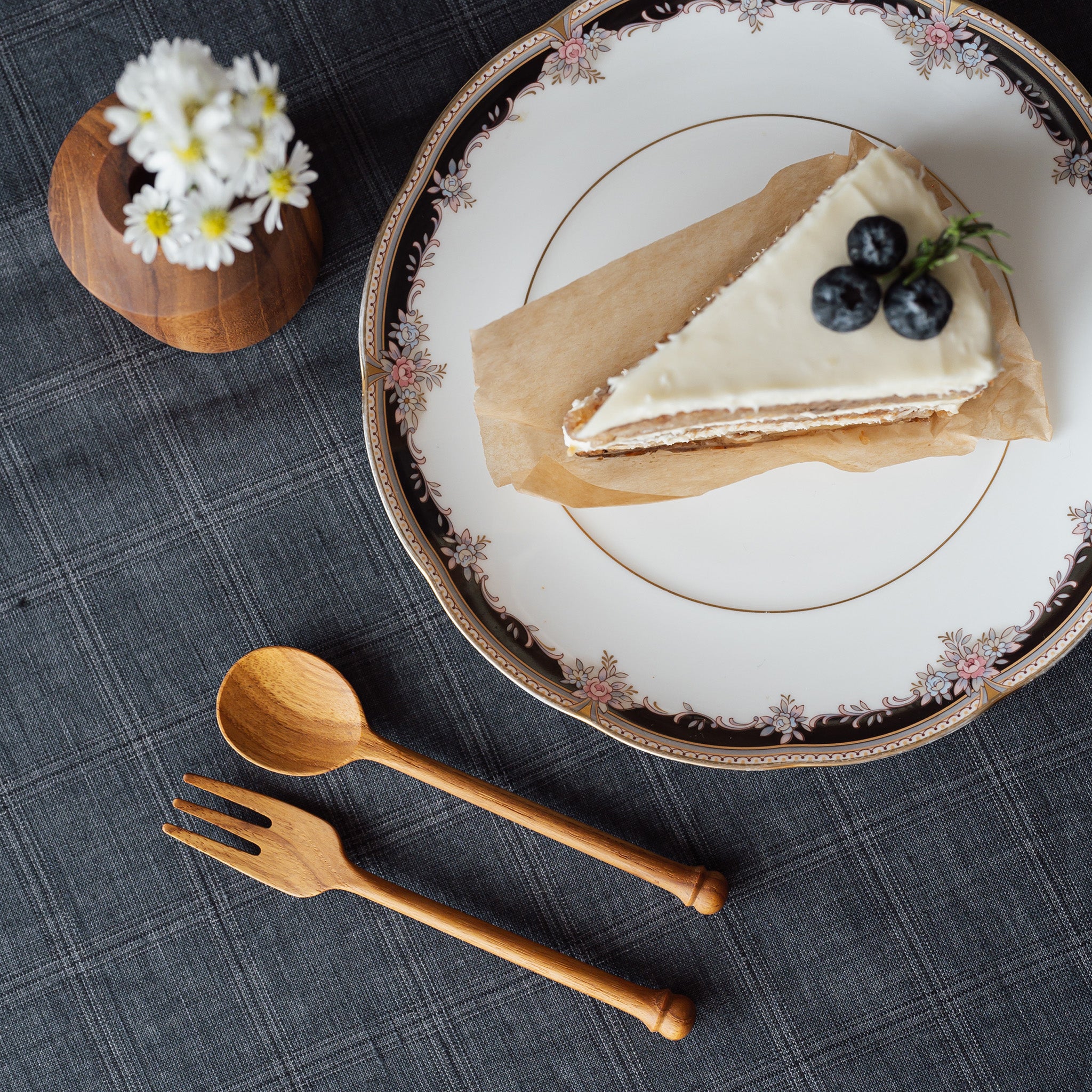 SCALA DESSERT FORK (TEAK)