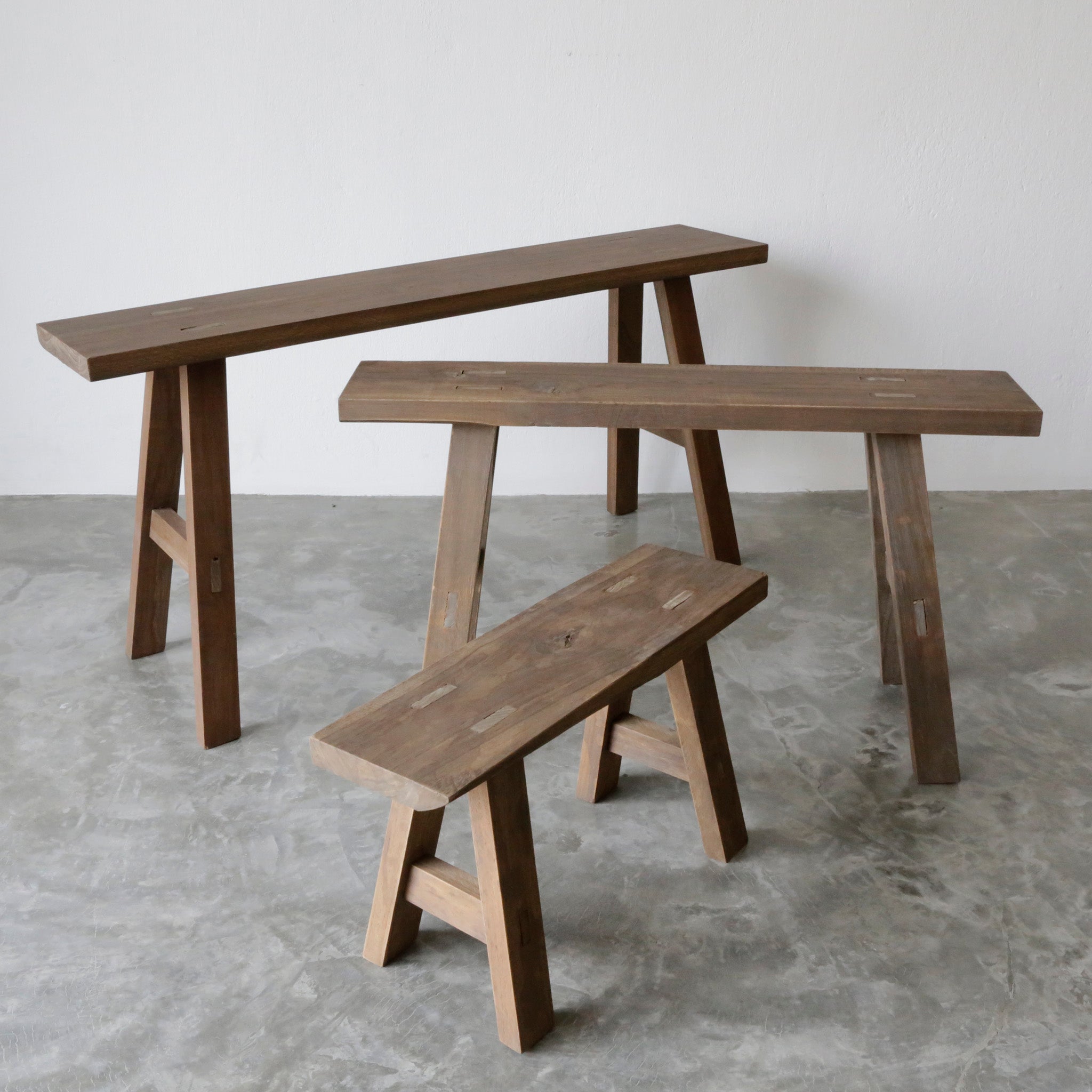 CARPENTER BENCH 45 CM. (TEAK)