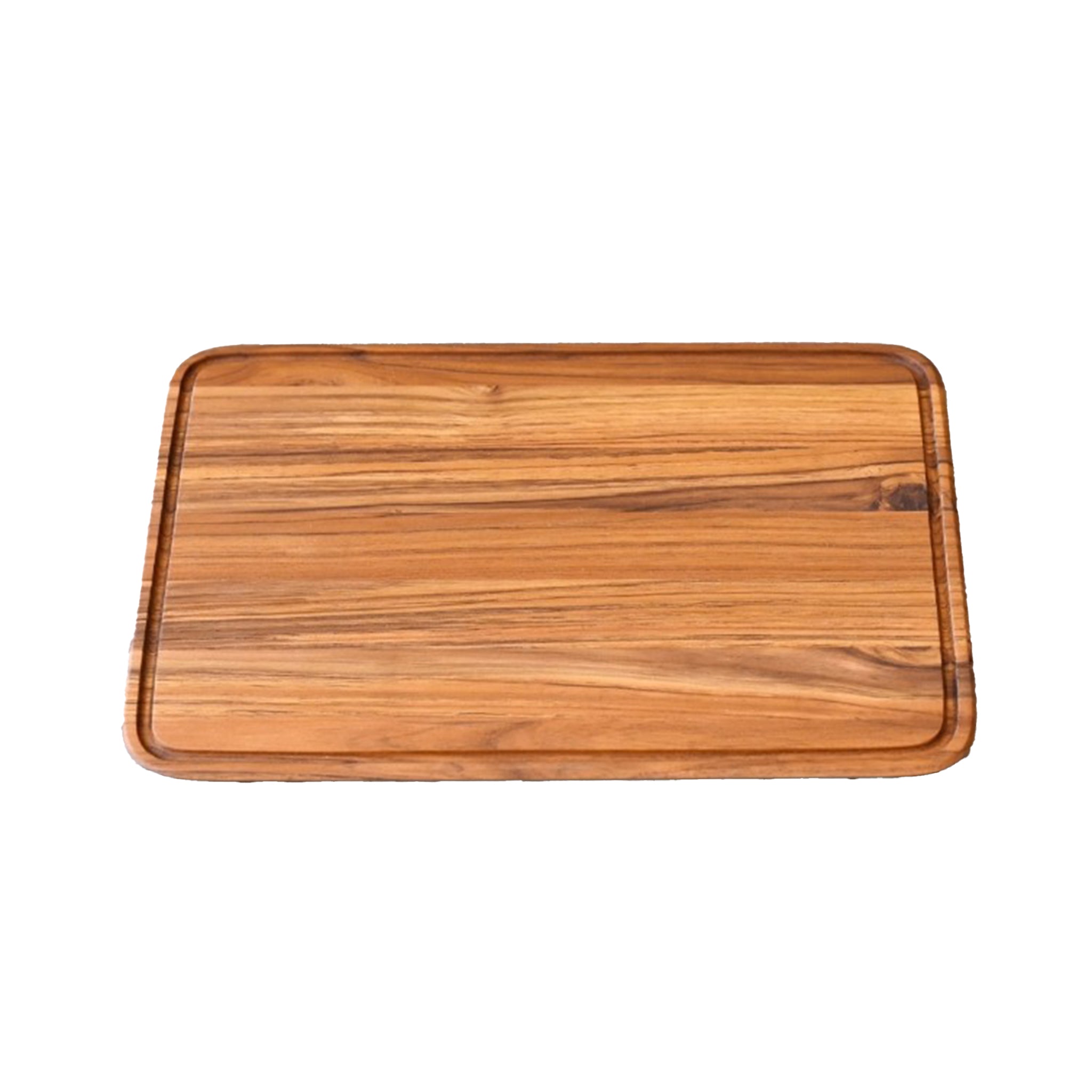 BLANCHE CUTTING BOARD RECTANGULAR L WITH GROOVE (TEAK)
