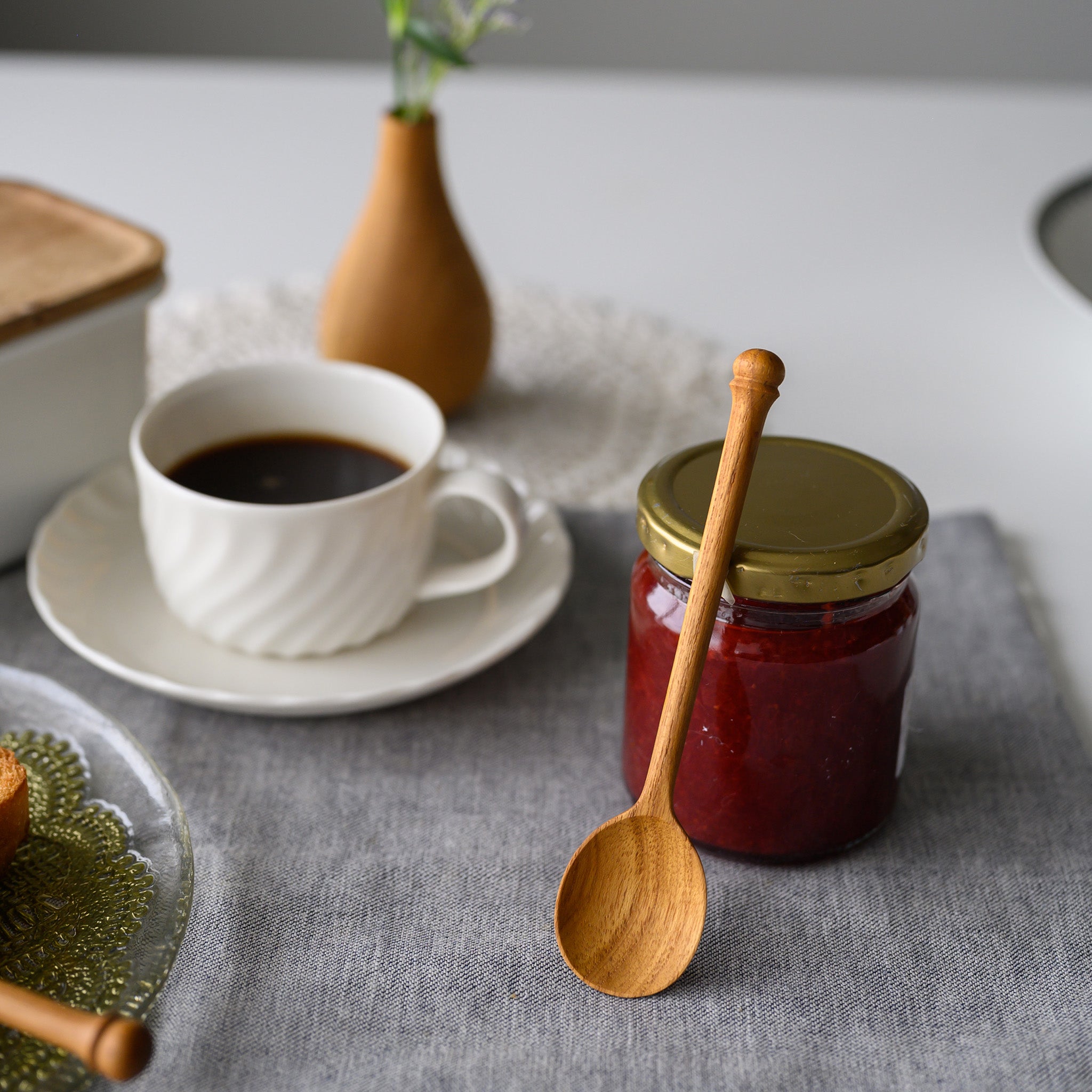 SCALA DESSERT SPOON (TEAK)