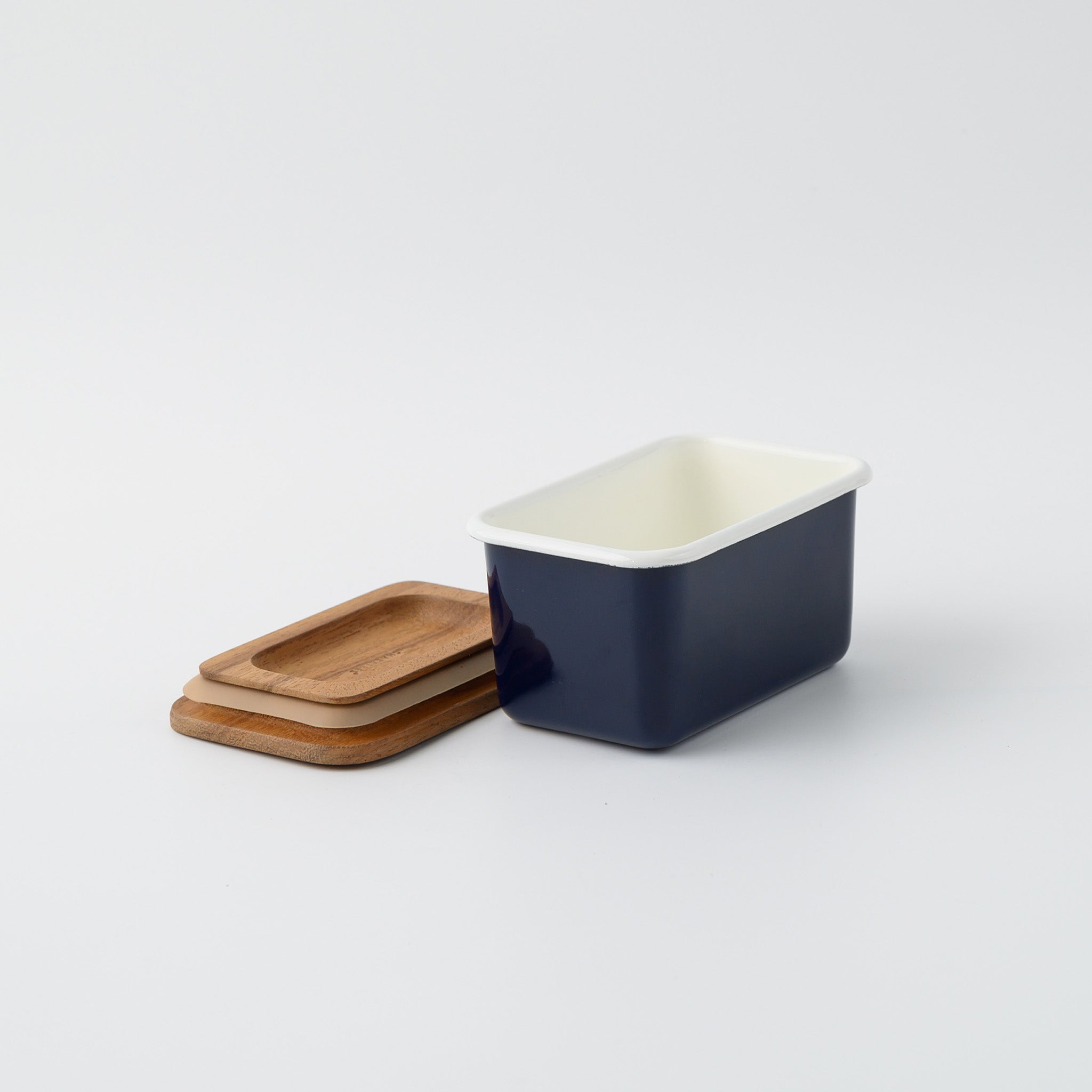 DEEP STORAGE CONTAINER S (STACKABLE) MID-BLUE
