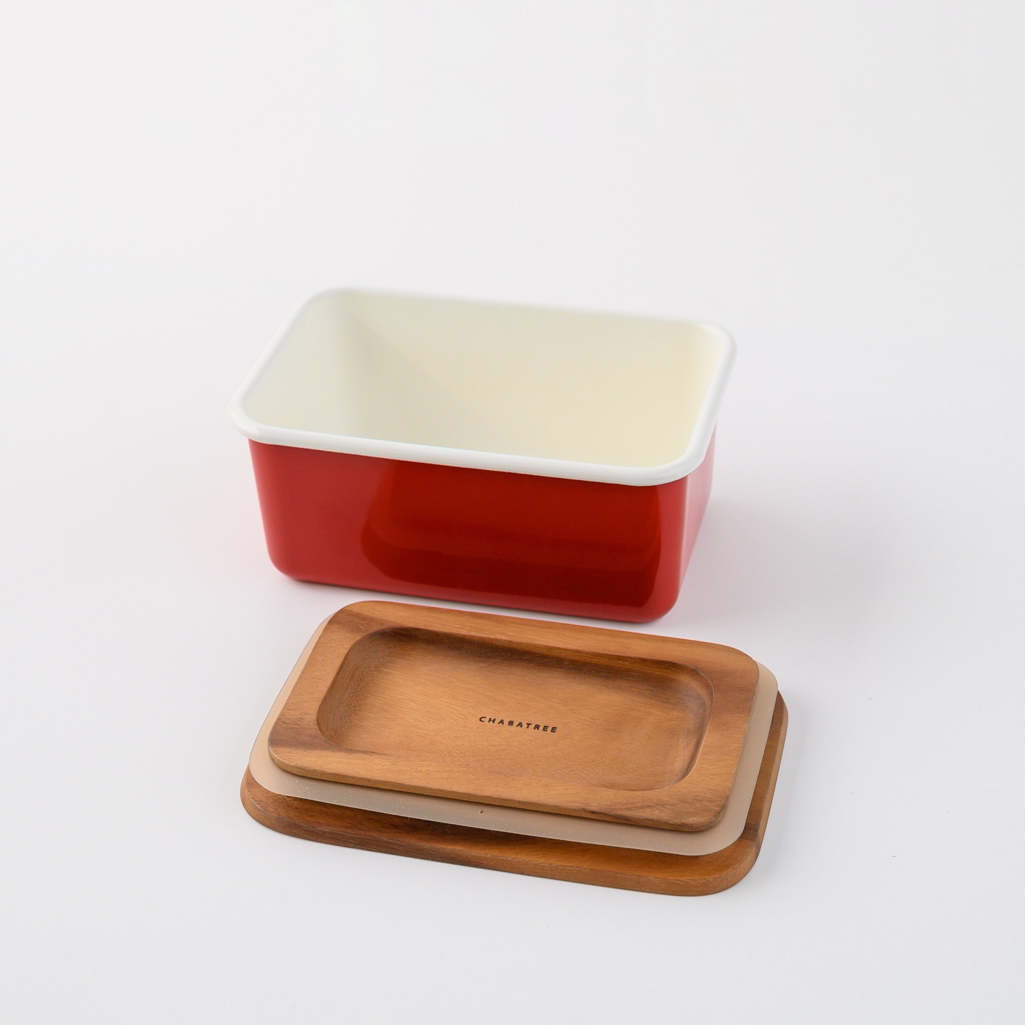 DEEP STORAGE CONTAINER M (STACKABLE) RED