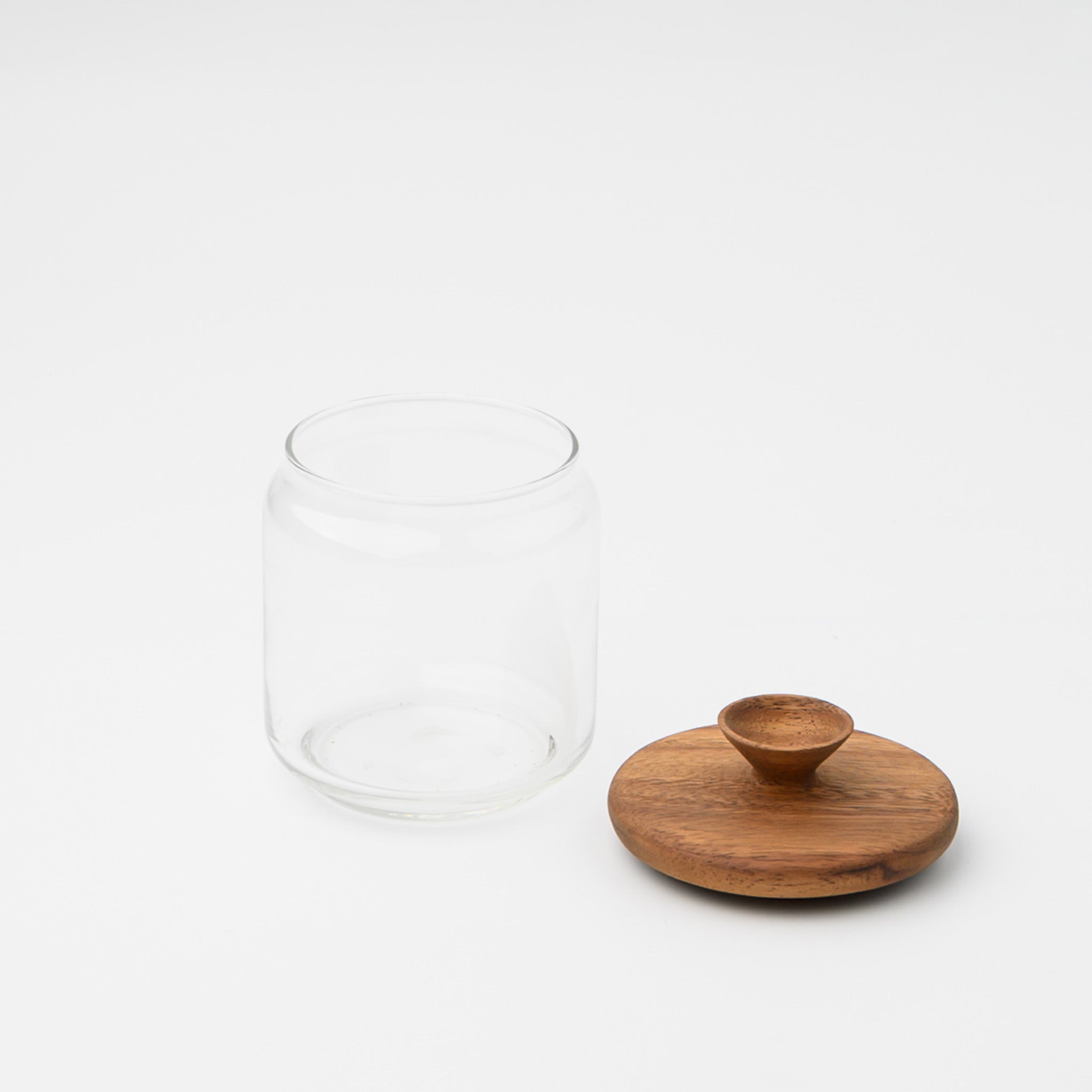 HIS SPROUT JAR 500 CC LID ACACIA