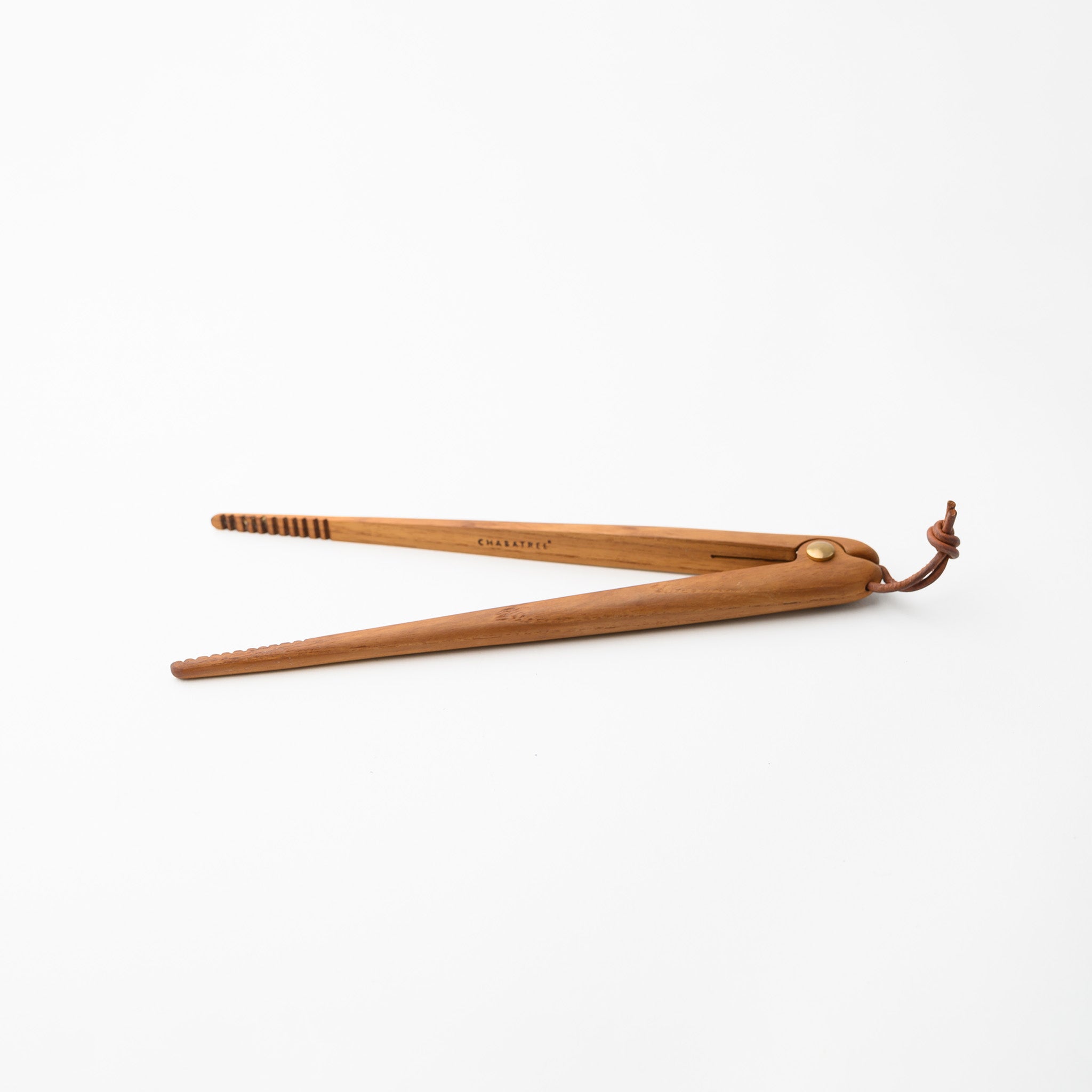 PINE NEEDLE TONGS 10" (TEAK)