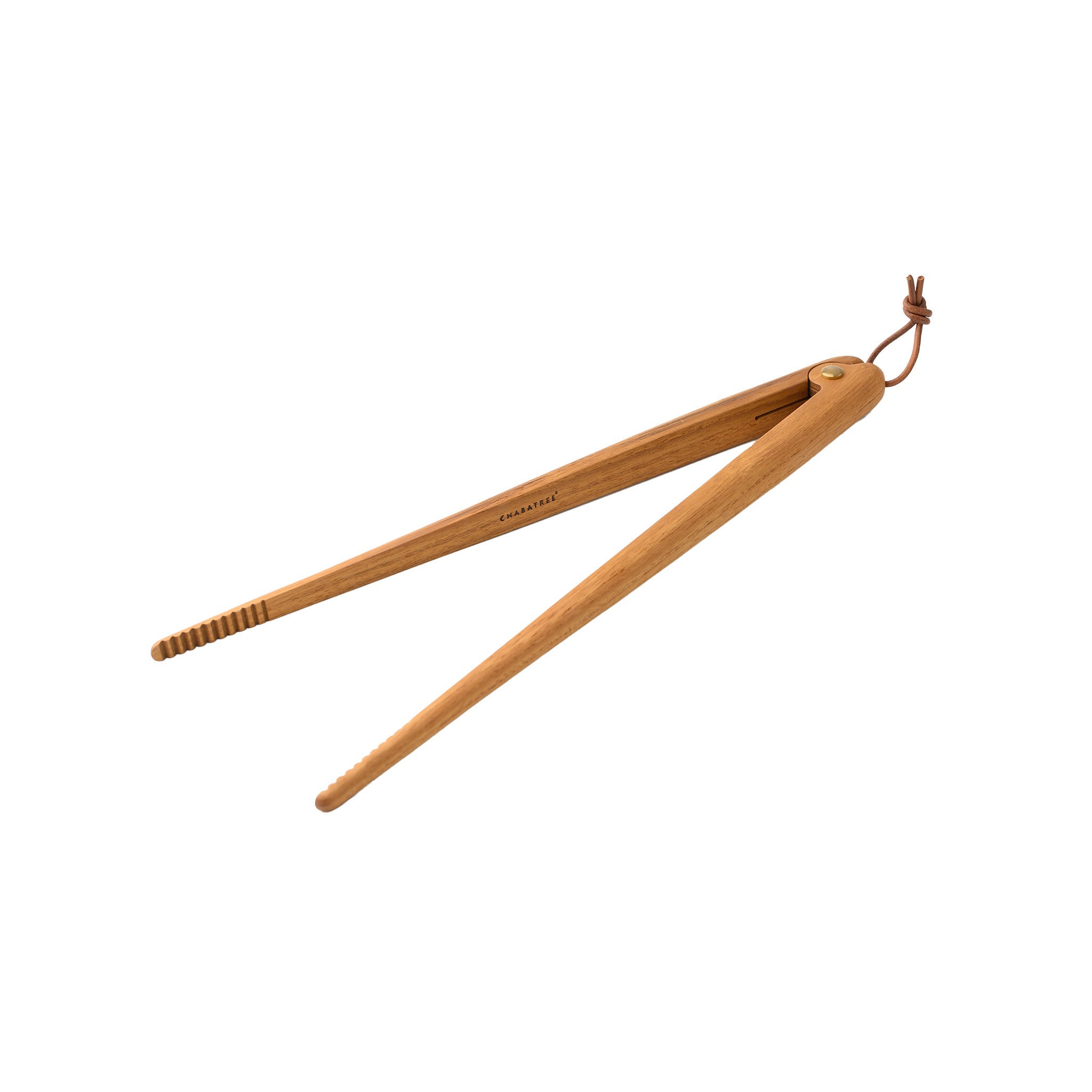 PINE NEEDLE TONGS 14" (TEAK)