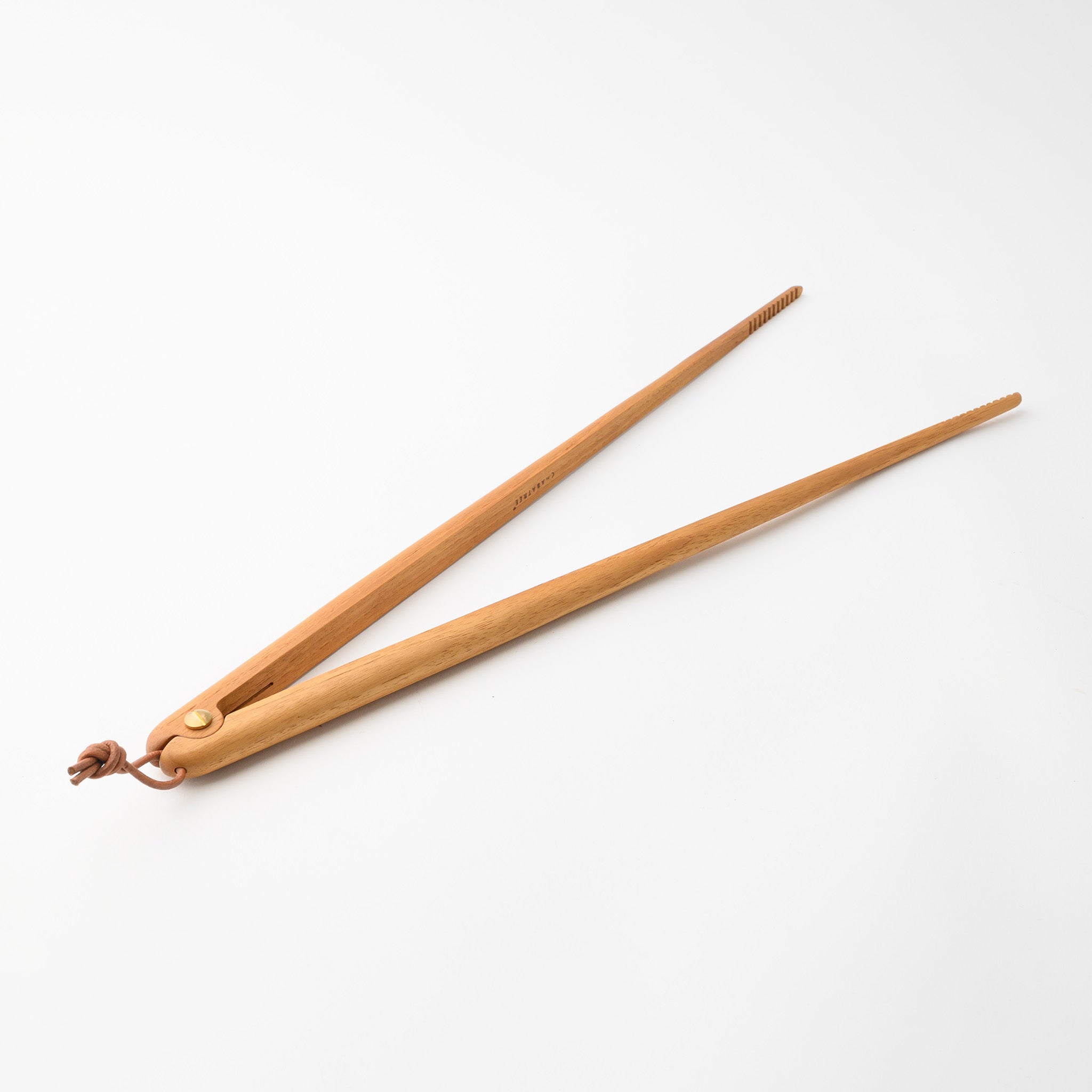PINE NEEDLE TONGS 17" (TEAK)