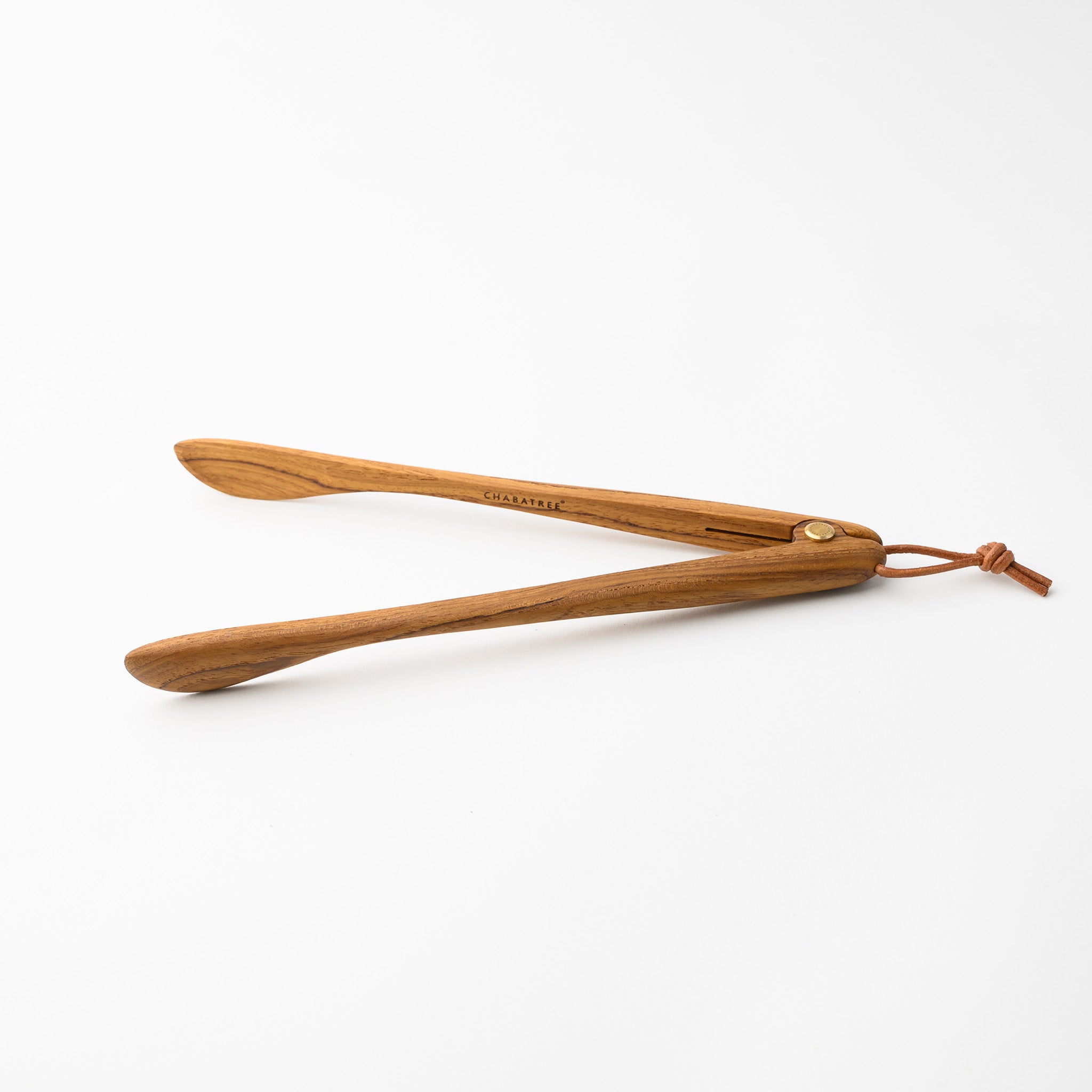 HORSETAIL TONGS 10" (TEAK)