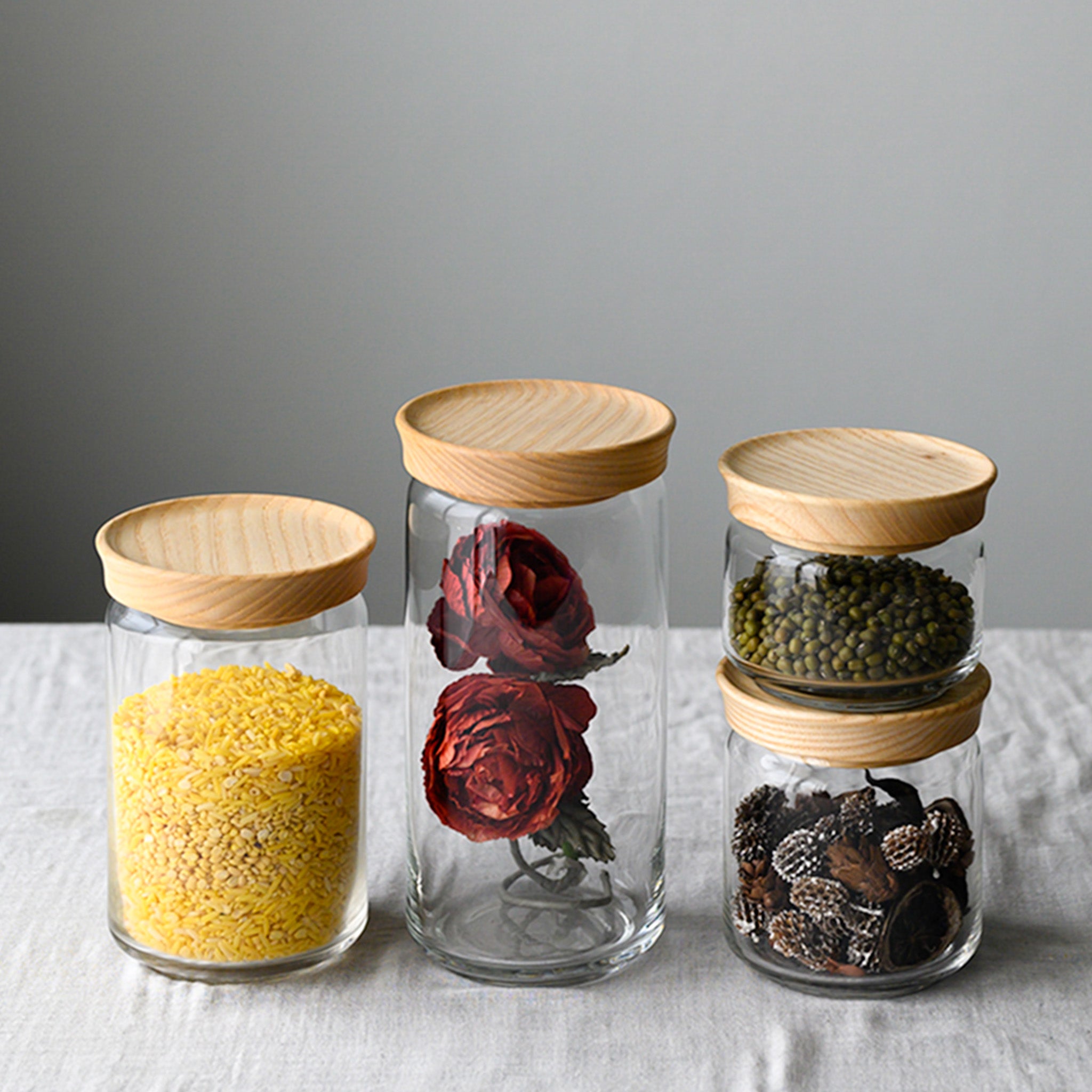 ASHLEY GLASS JAR 750 CC.