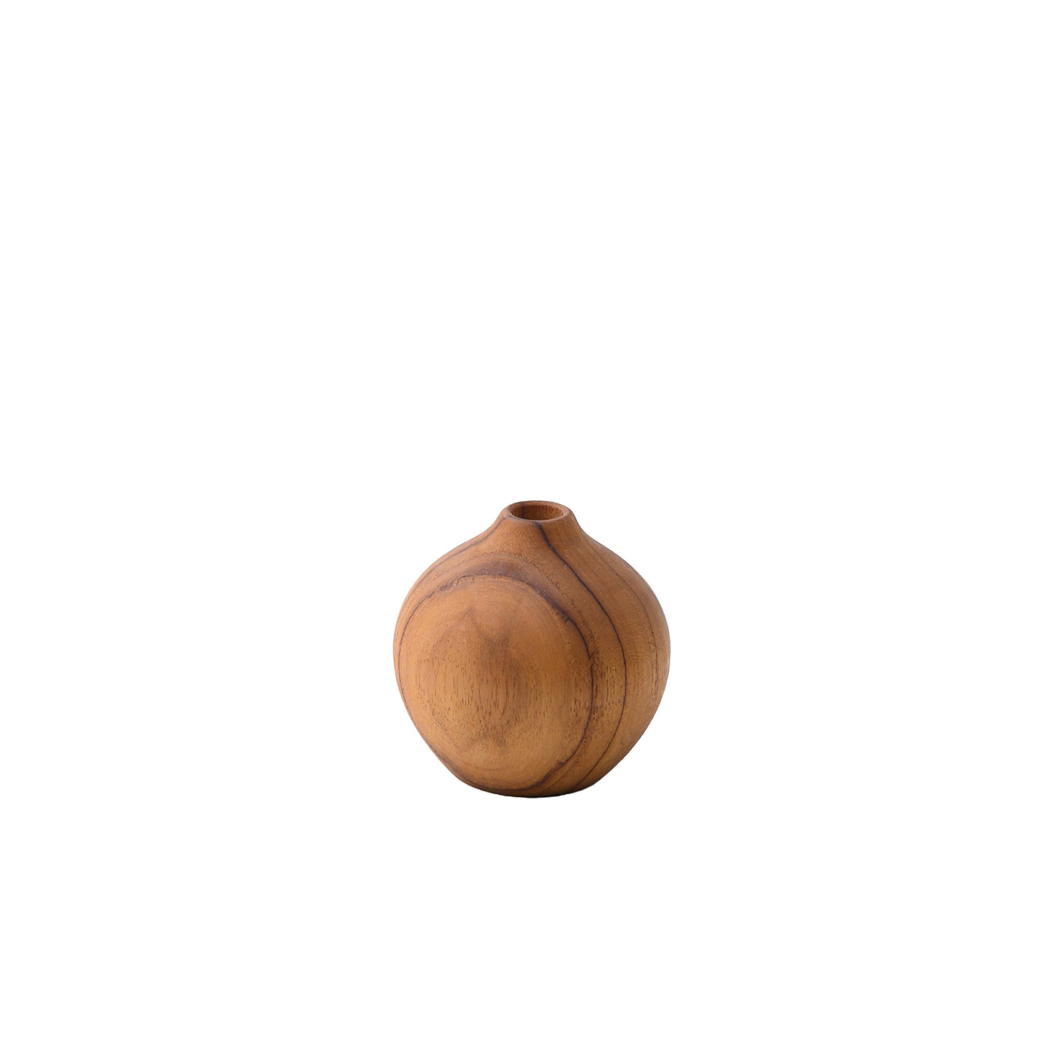 FLOWER VASE TYPE A 7 CM. (TEAK)