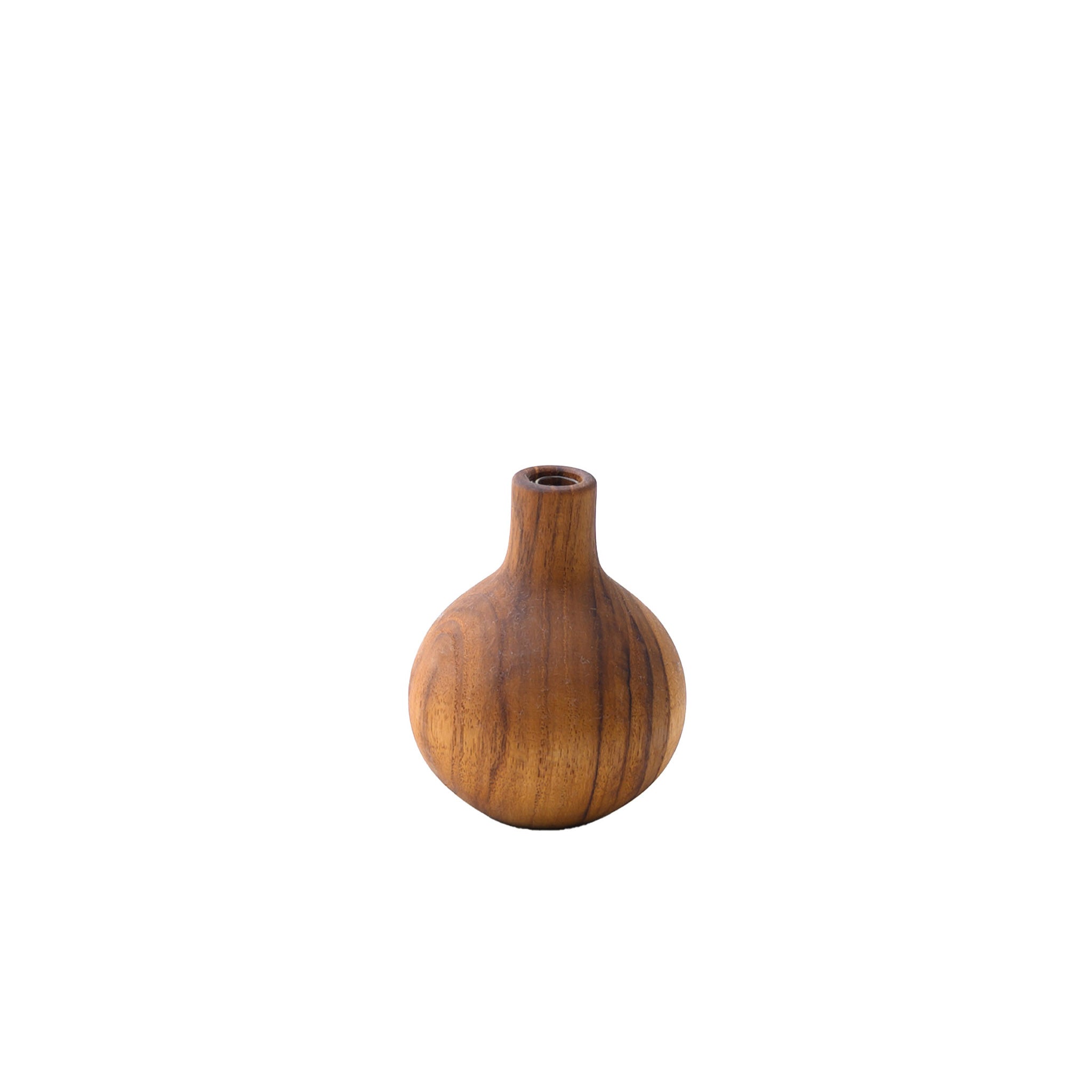 FLOWER VASE TYPE B 9 CM. (TEAK)