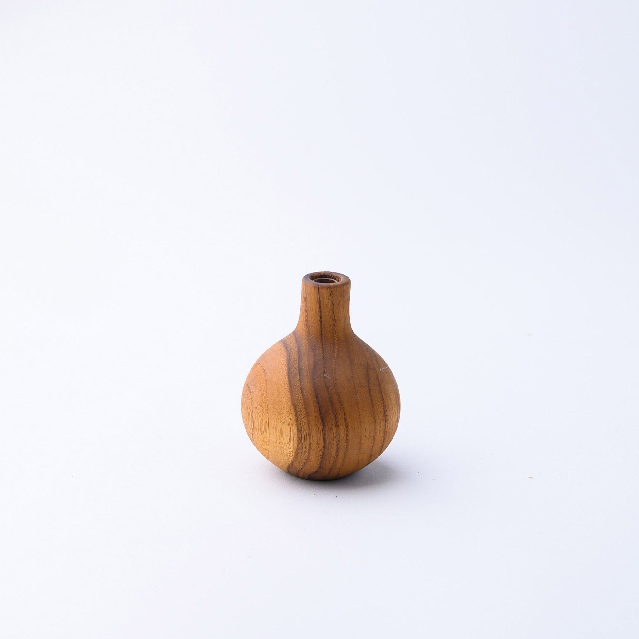 FLOWER VASE TYPE B 9 CM. (TEAK)