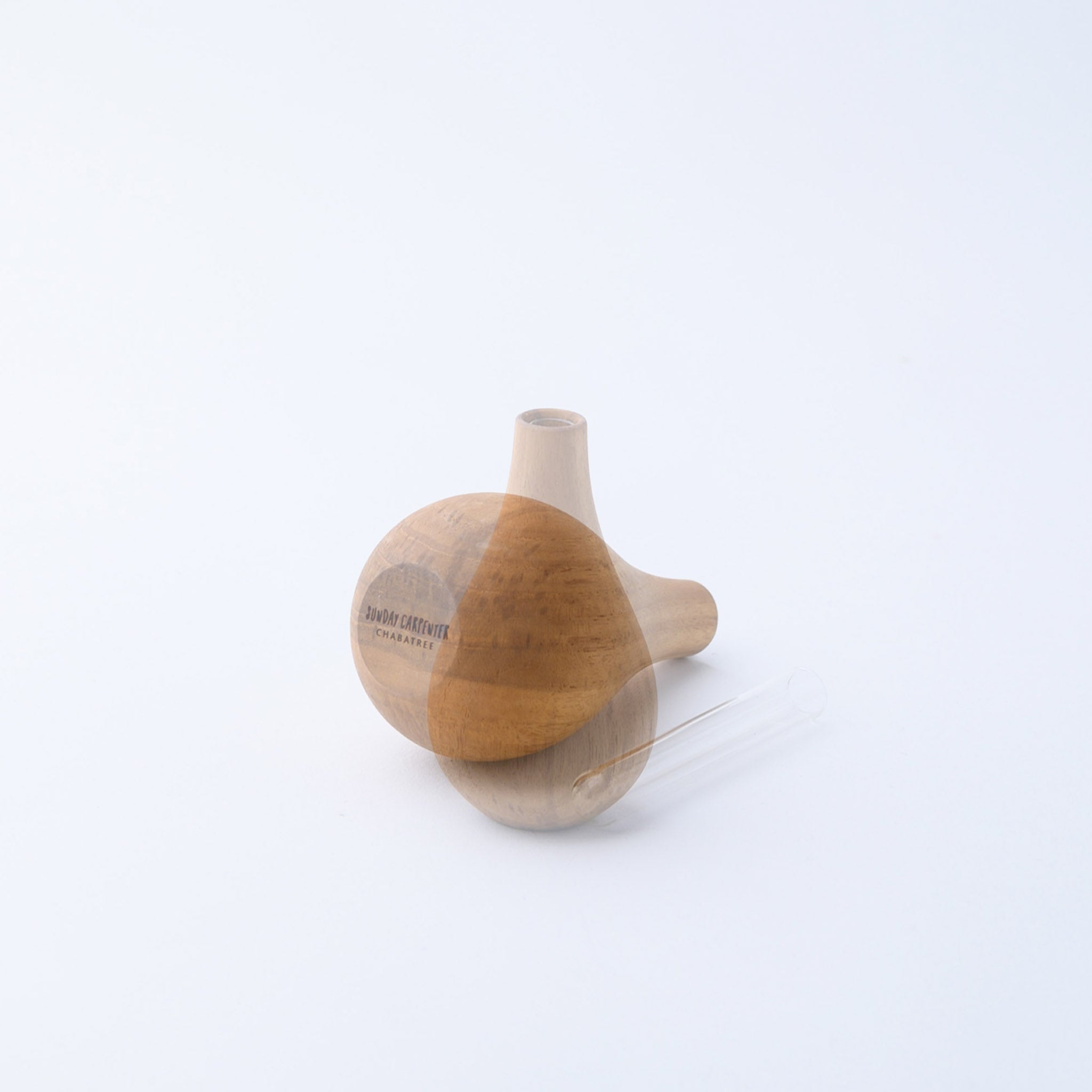 FLOWER VASE TYPE C 10 CM. (TEAK)
