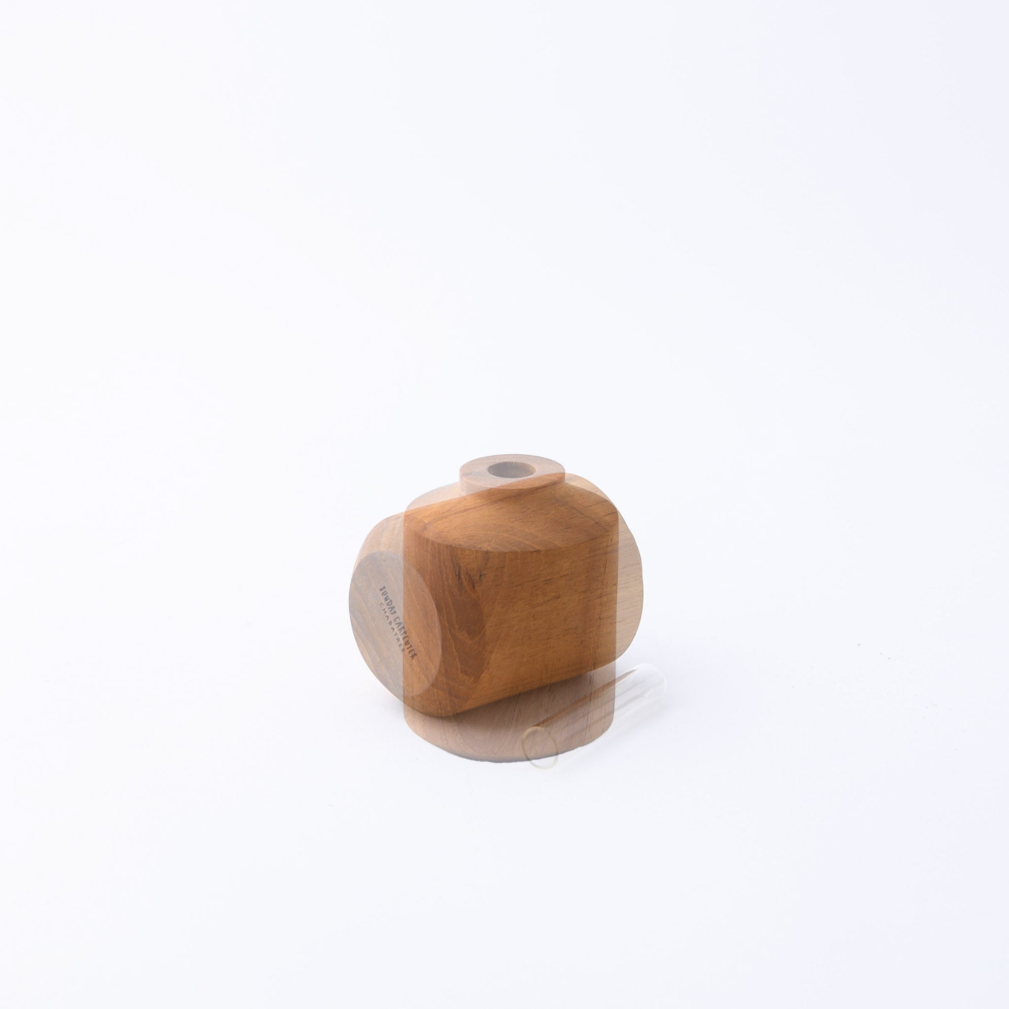 FLOWER VASE TYPE D 7.8 CM. (TEAK)