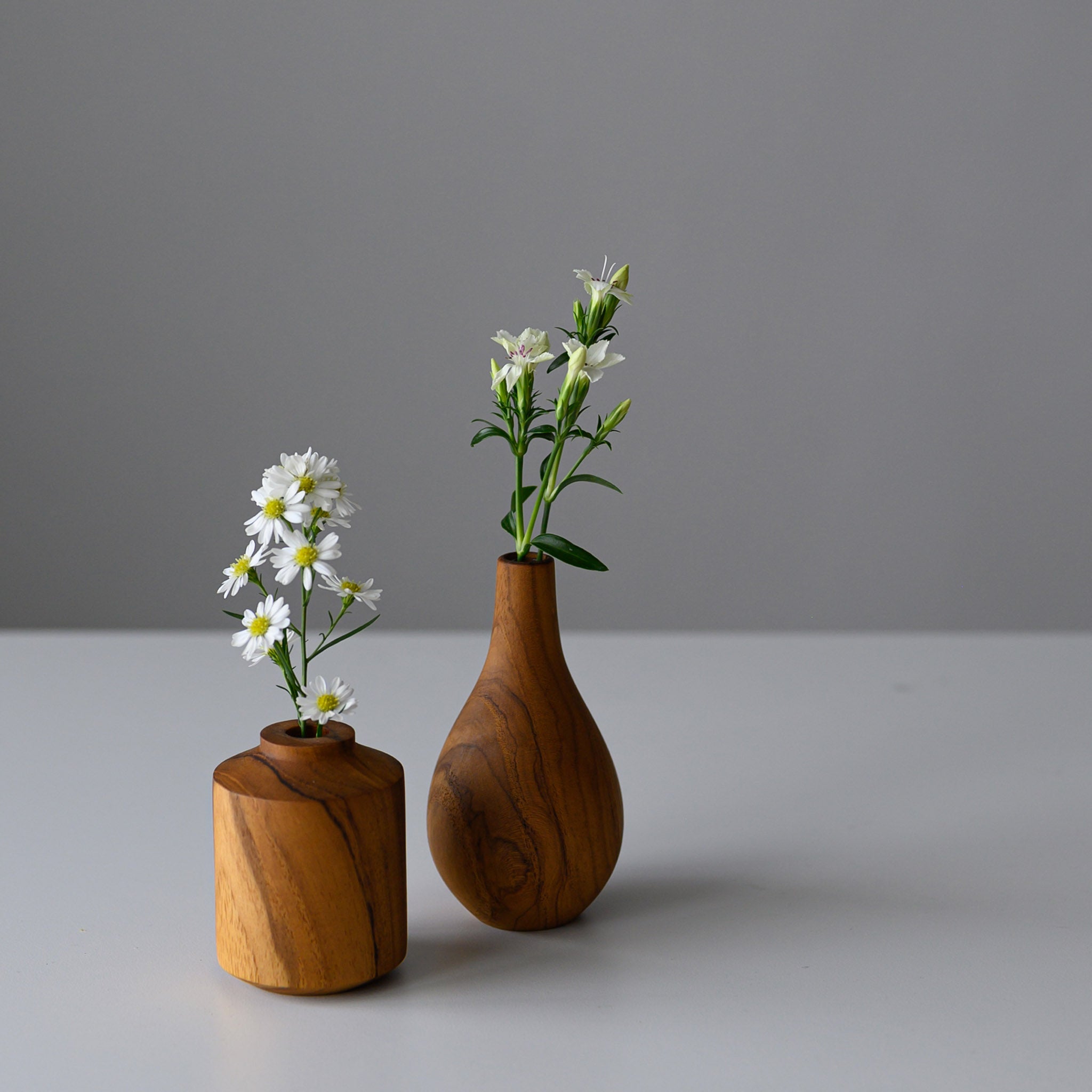 FLOWER VASE TYPE D 7.8 CM. (TEAK)