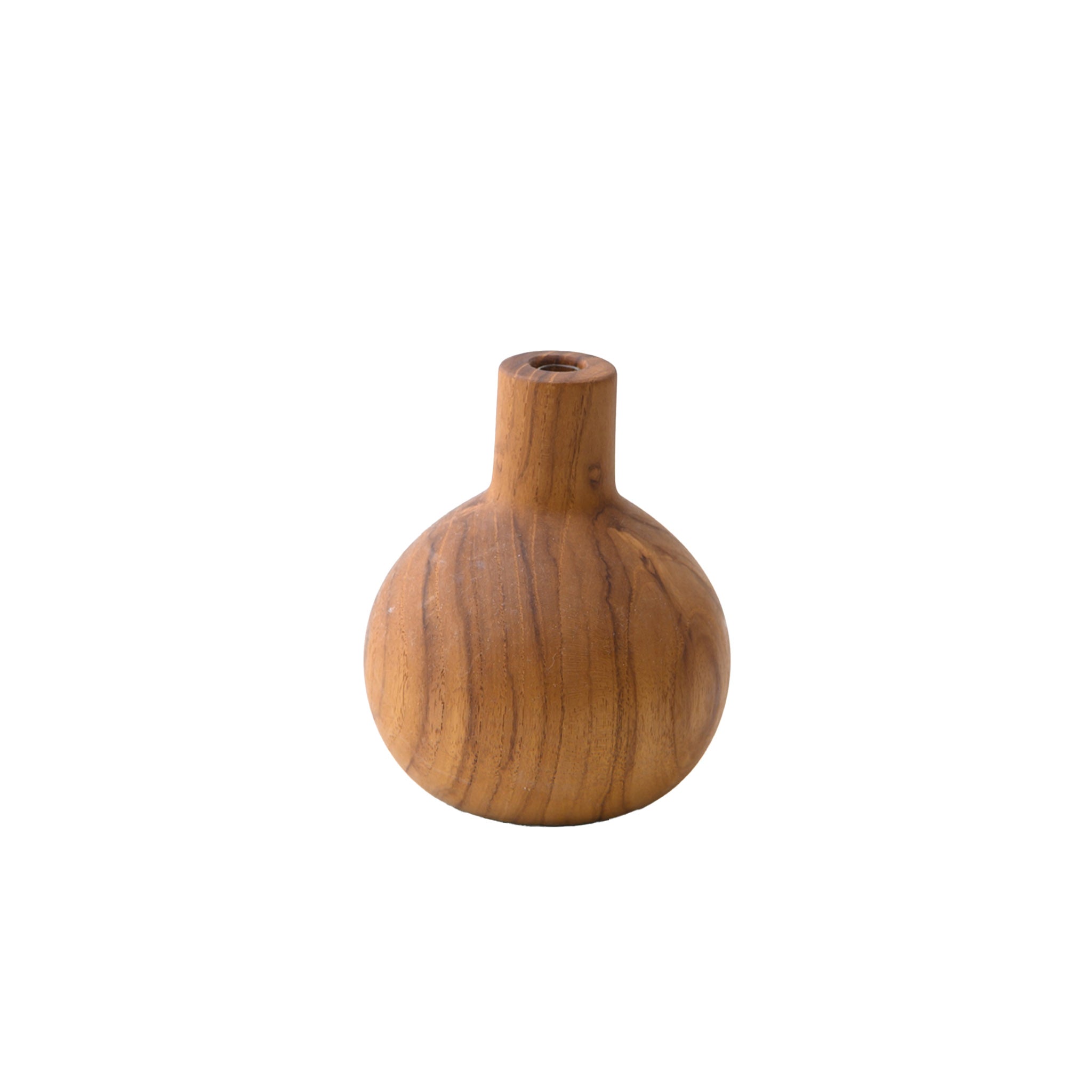 FLOWER VASE TYPE B 12 CM.(TEAK)