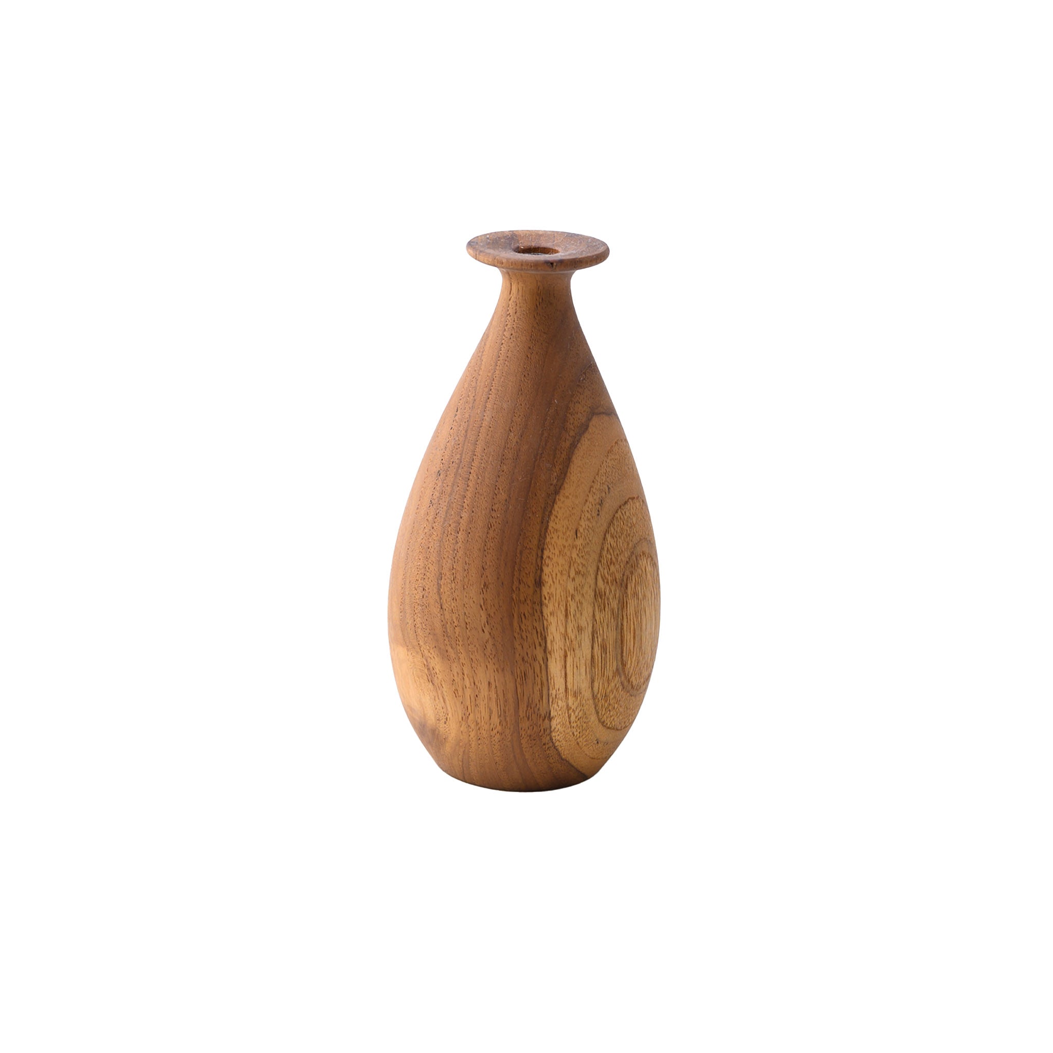 FLOWER VASE TYPE F 17 CM.(TEAK)