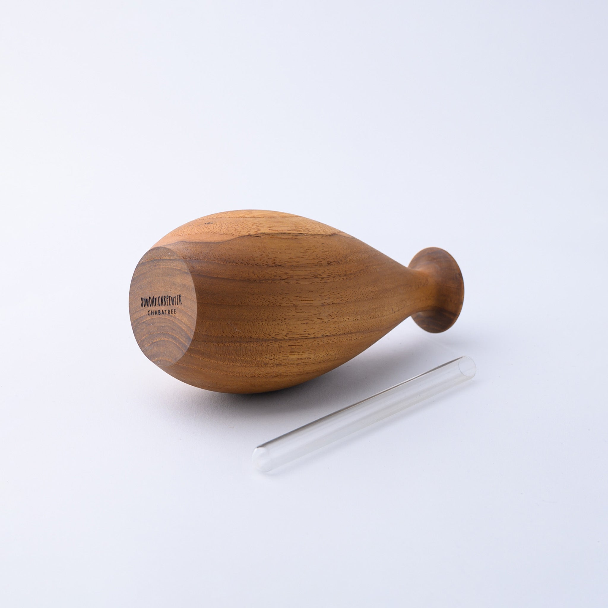 FLOWER VASE TYPE F 17 CM.(TEAK)
