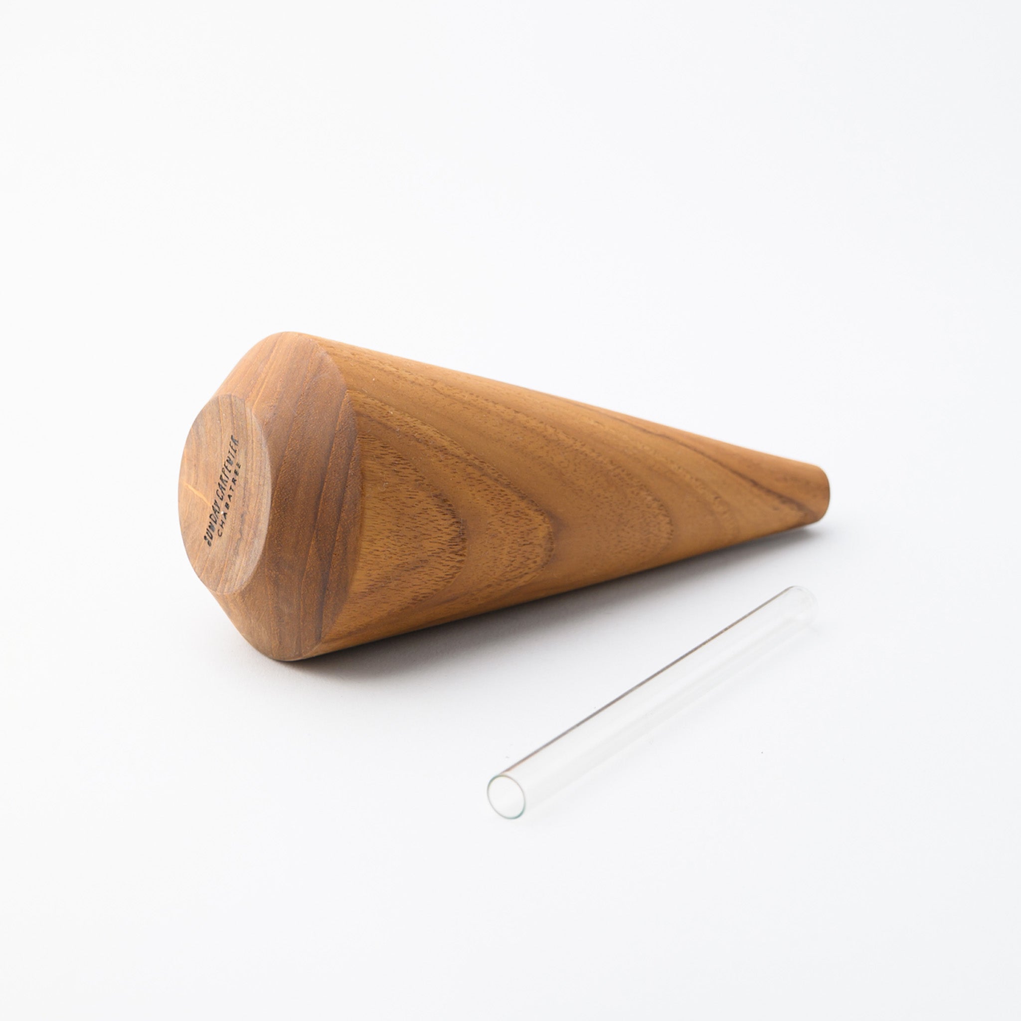 FLOWER VASE TYPE E 20 CM.(TEAK)