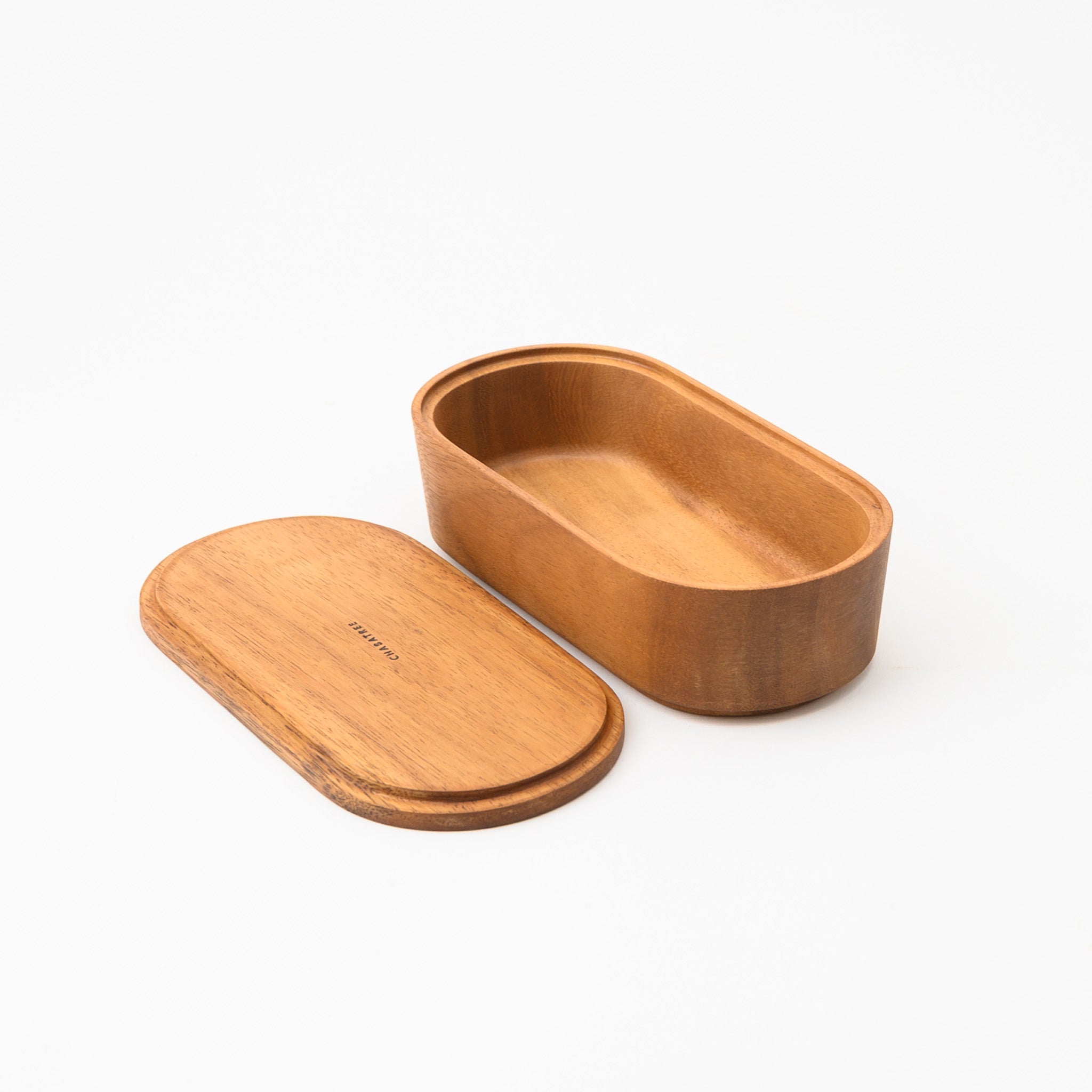 LIMPID STACKABLE STORAGE CONTAINER LOW S (ACACIA)